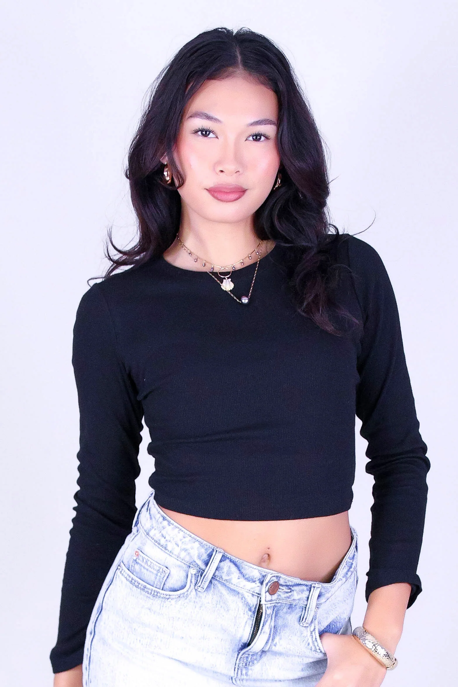 EVERYDAY RIB LONG SLEEVE TOP - Image 2