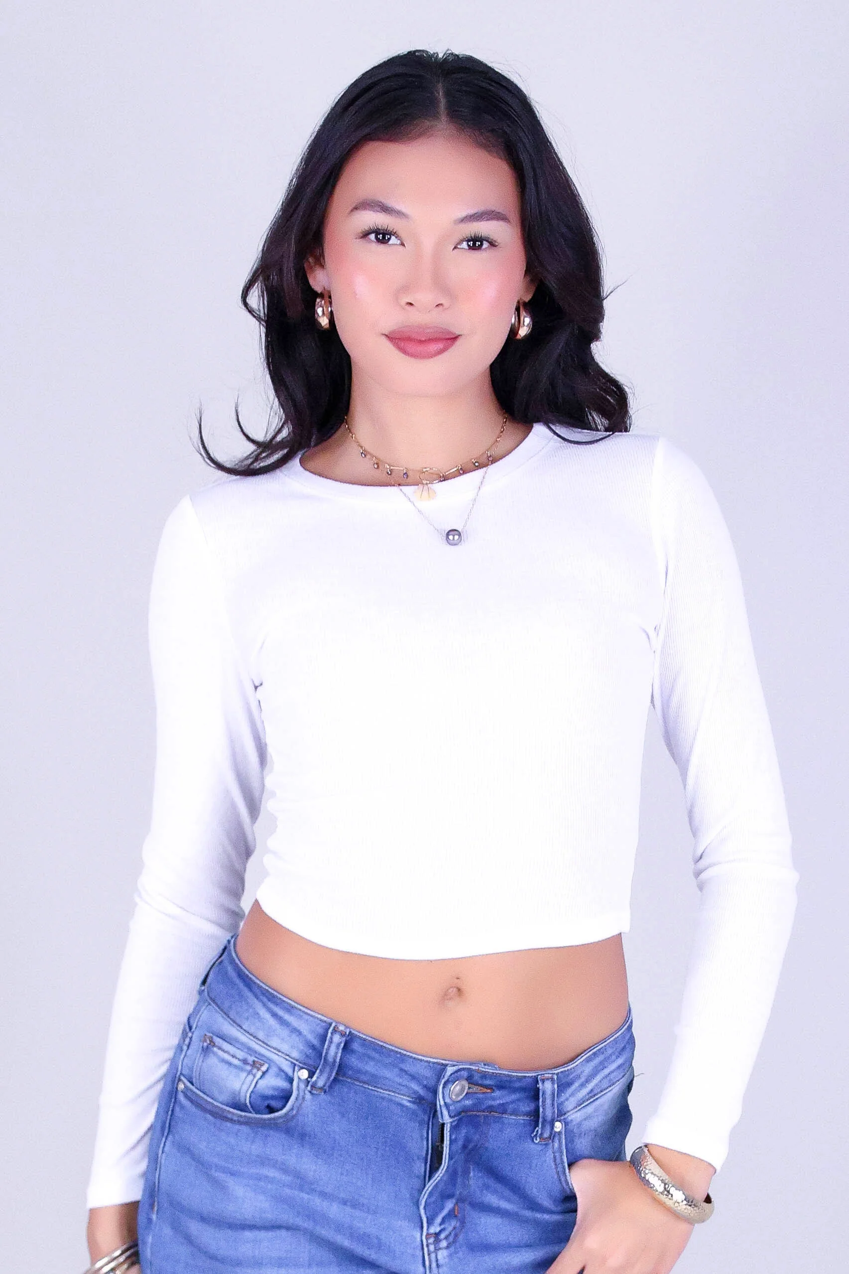 EVERYDAY RIB LONG SLEEVE TOP - Image 2
