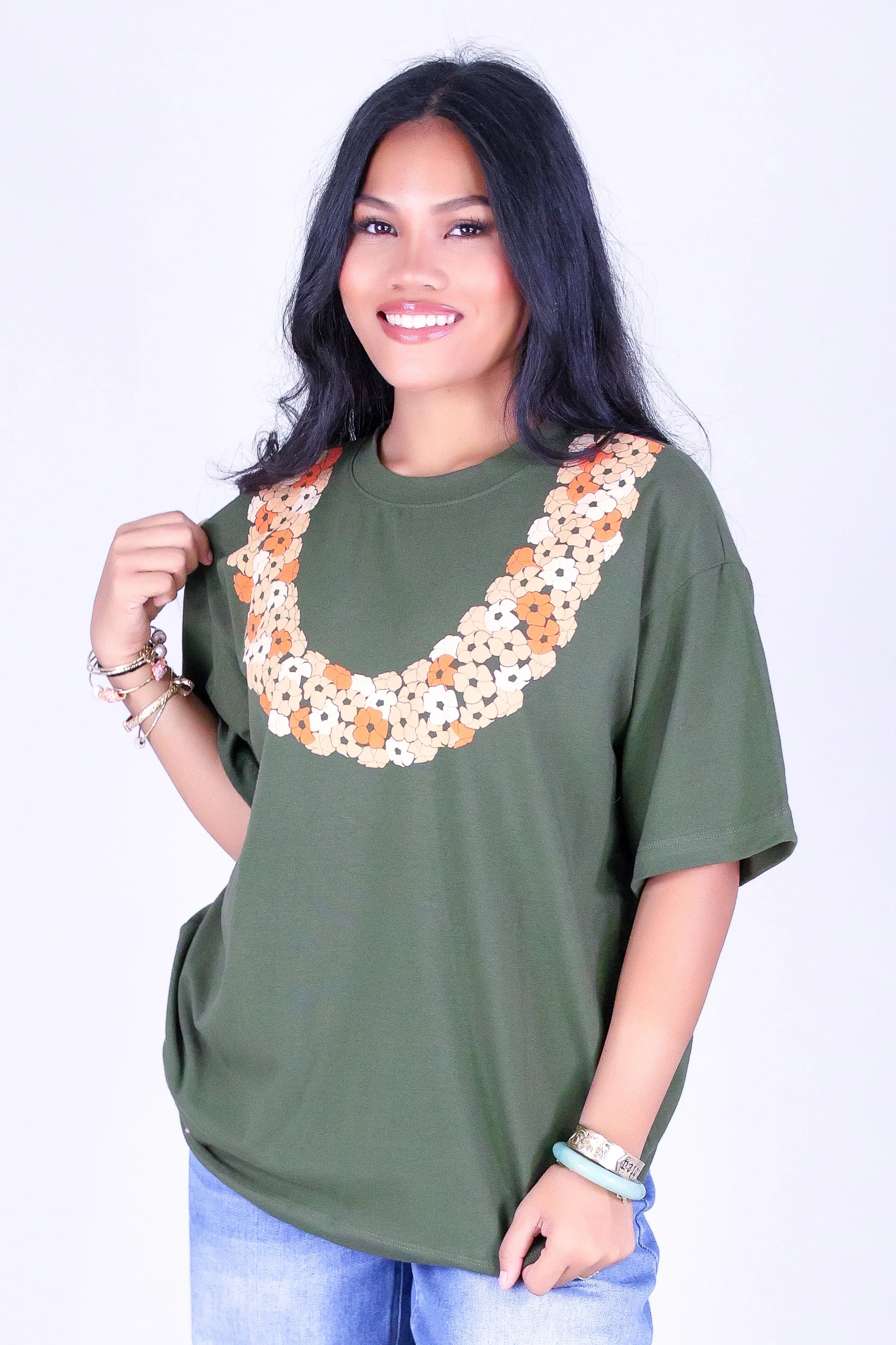 CLUSTERED PUAKENIKENI OVERSIZED TEE - Image 2