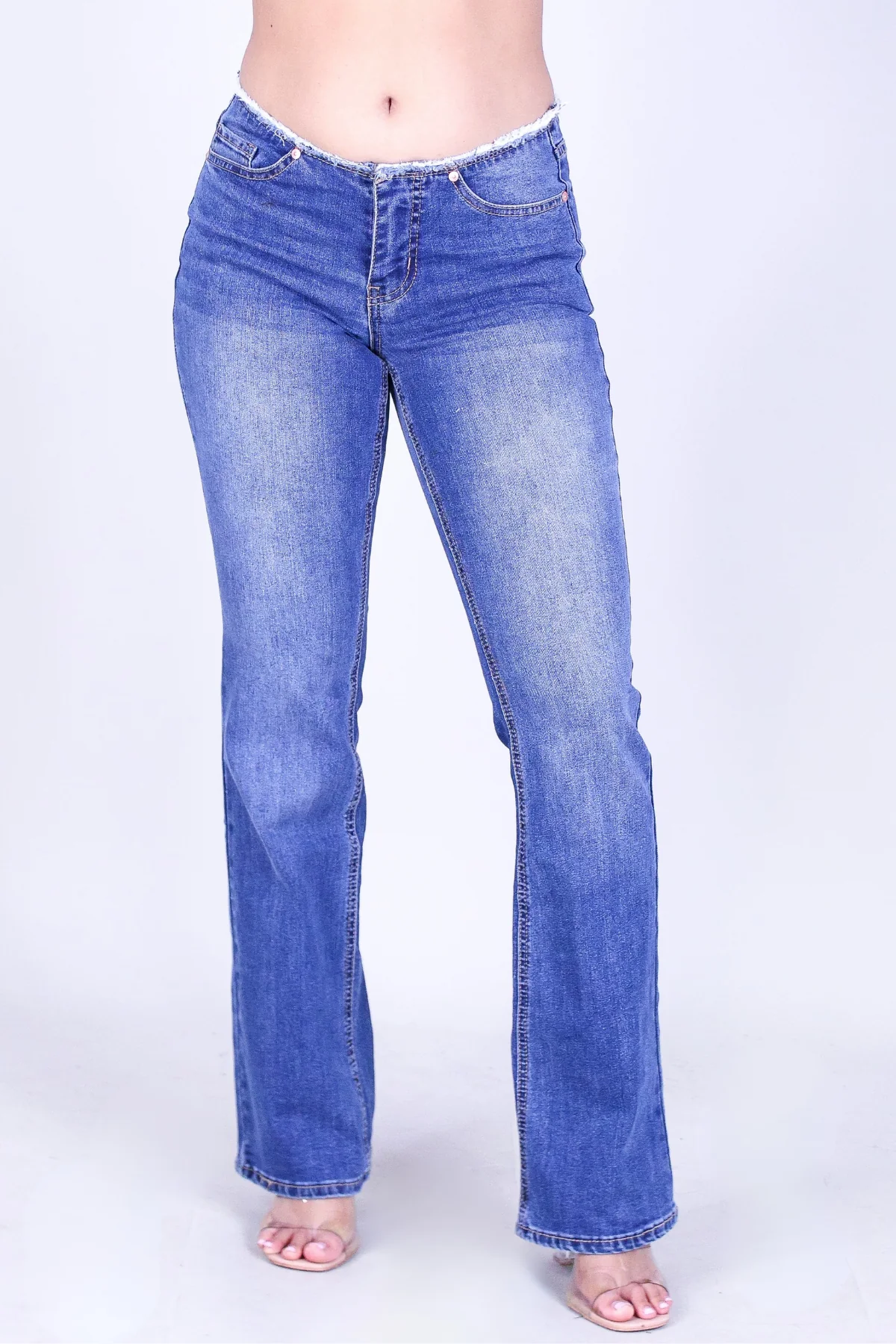 PRETTY FLOW LOW RISE BOOT CUT JEANS - Image 2