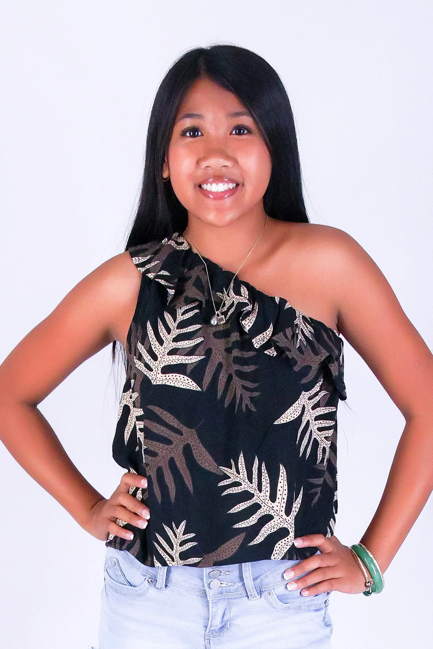 LAUA'E ONE SHOULDER TOP | KIDS SIZE 2-16
