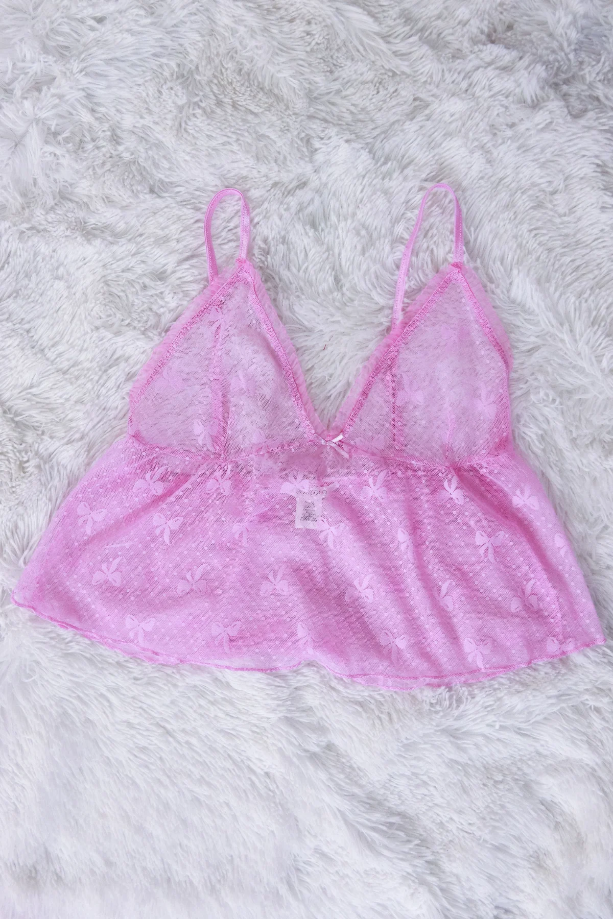 FLIRTY IN SHEER PAJAMA TOP - Image 2