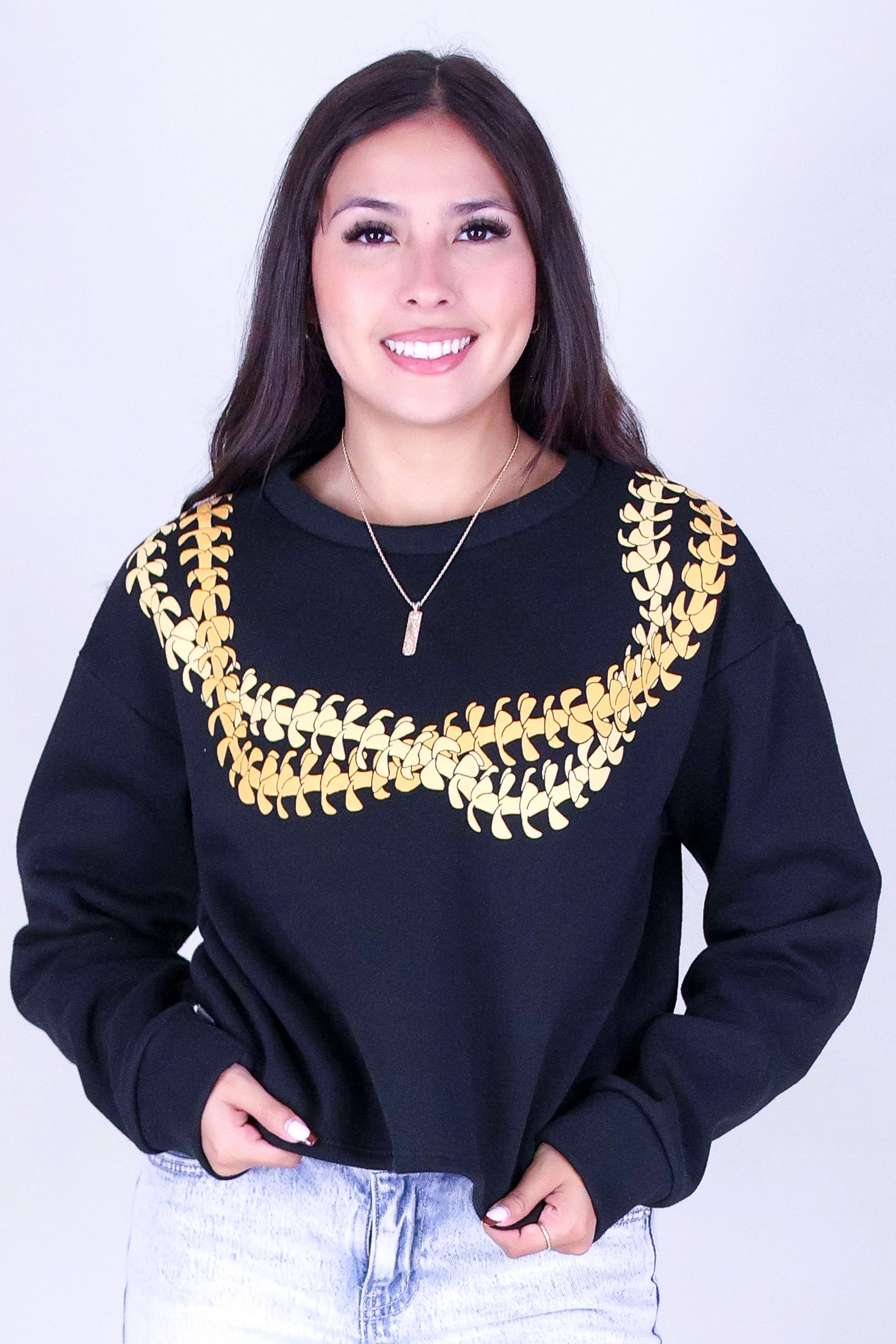 TWISTED PUAKENIKENI LEI SWEATER - Image 2