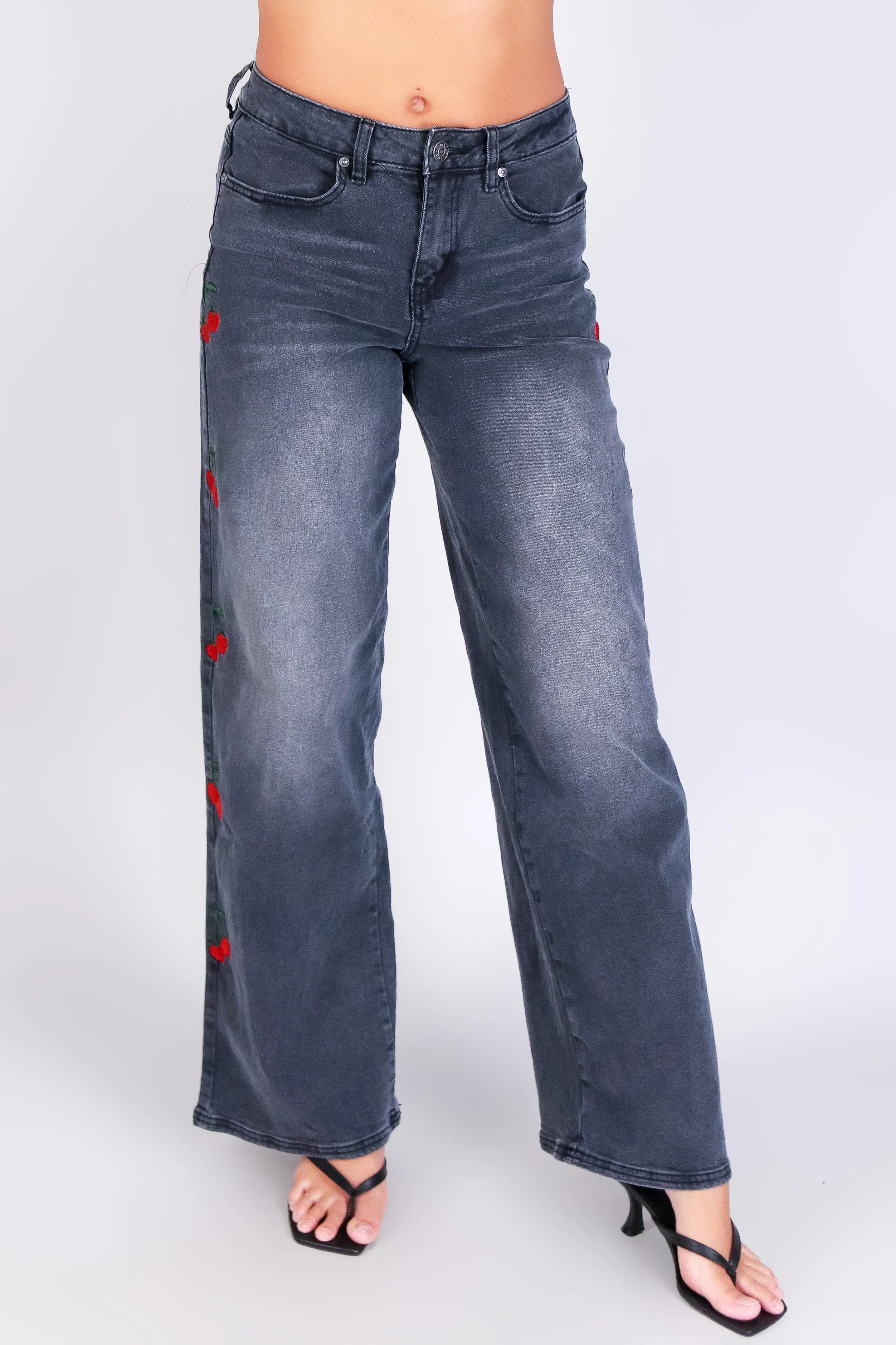 CHERRY ON THE SIDE JEANS - Image 3