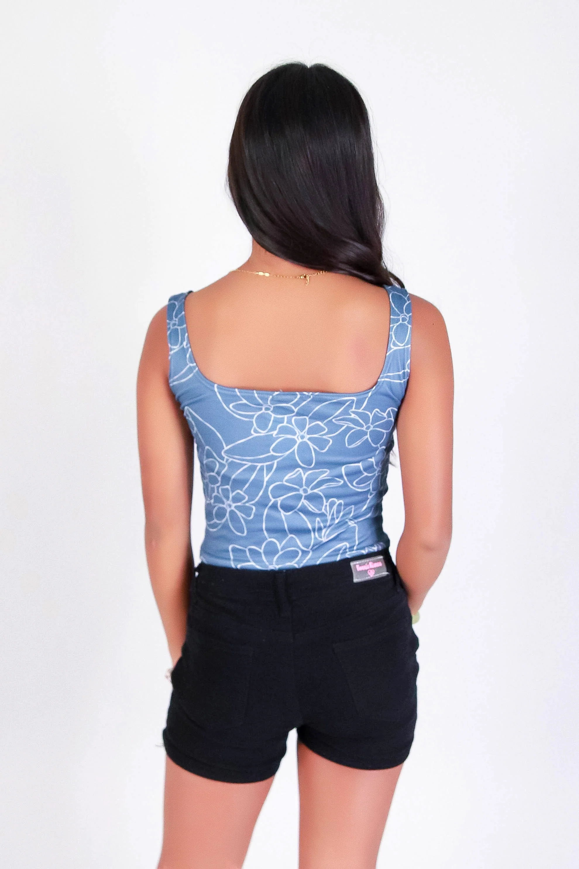 GARDENIA SQUARE NECK TANK TOP | KIDS SIZE 2-16 - Image 3