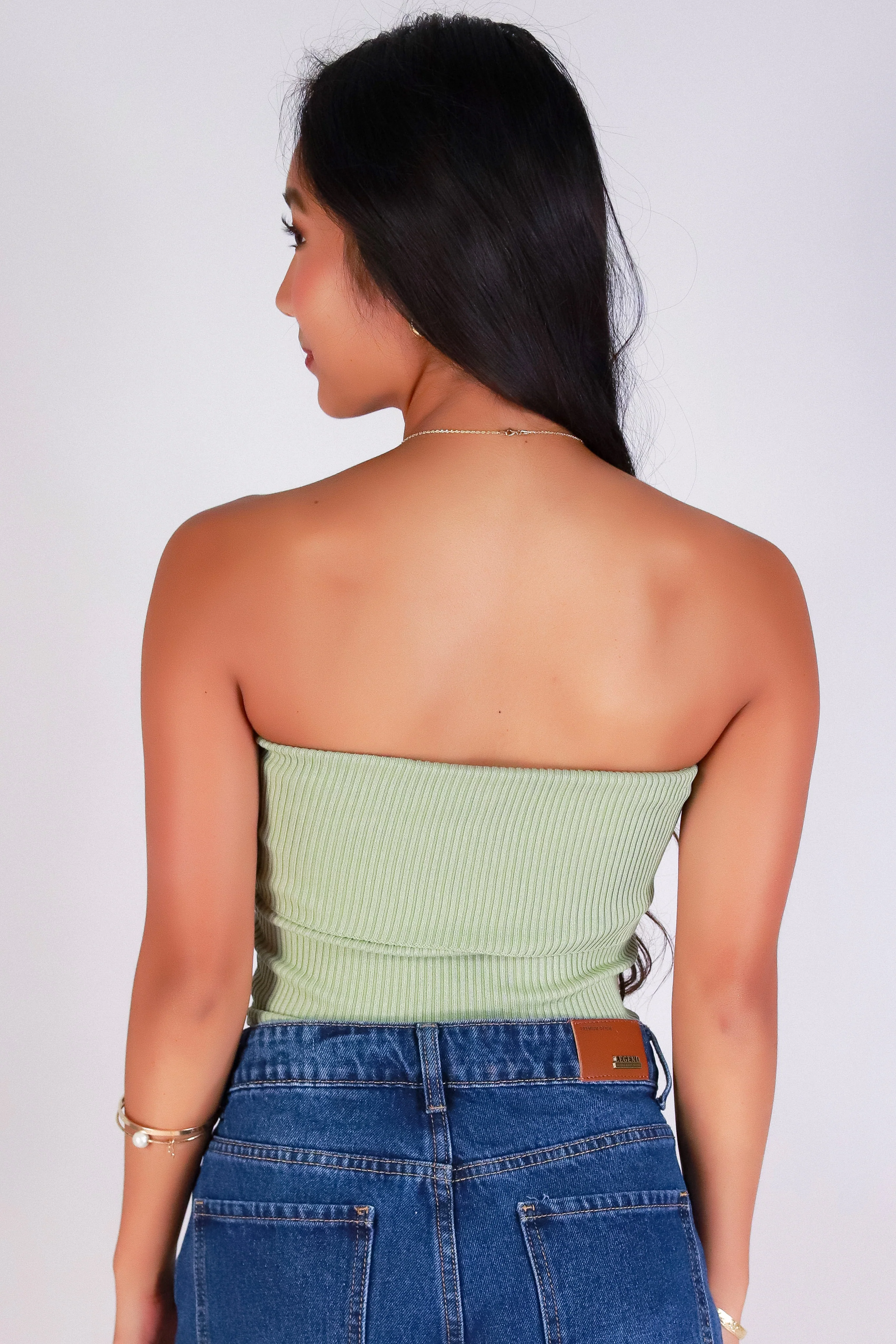 THE FOLD SWEATER TUBE TOP - Image 3
