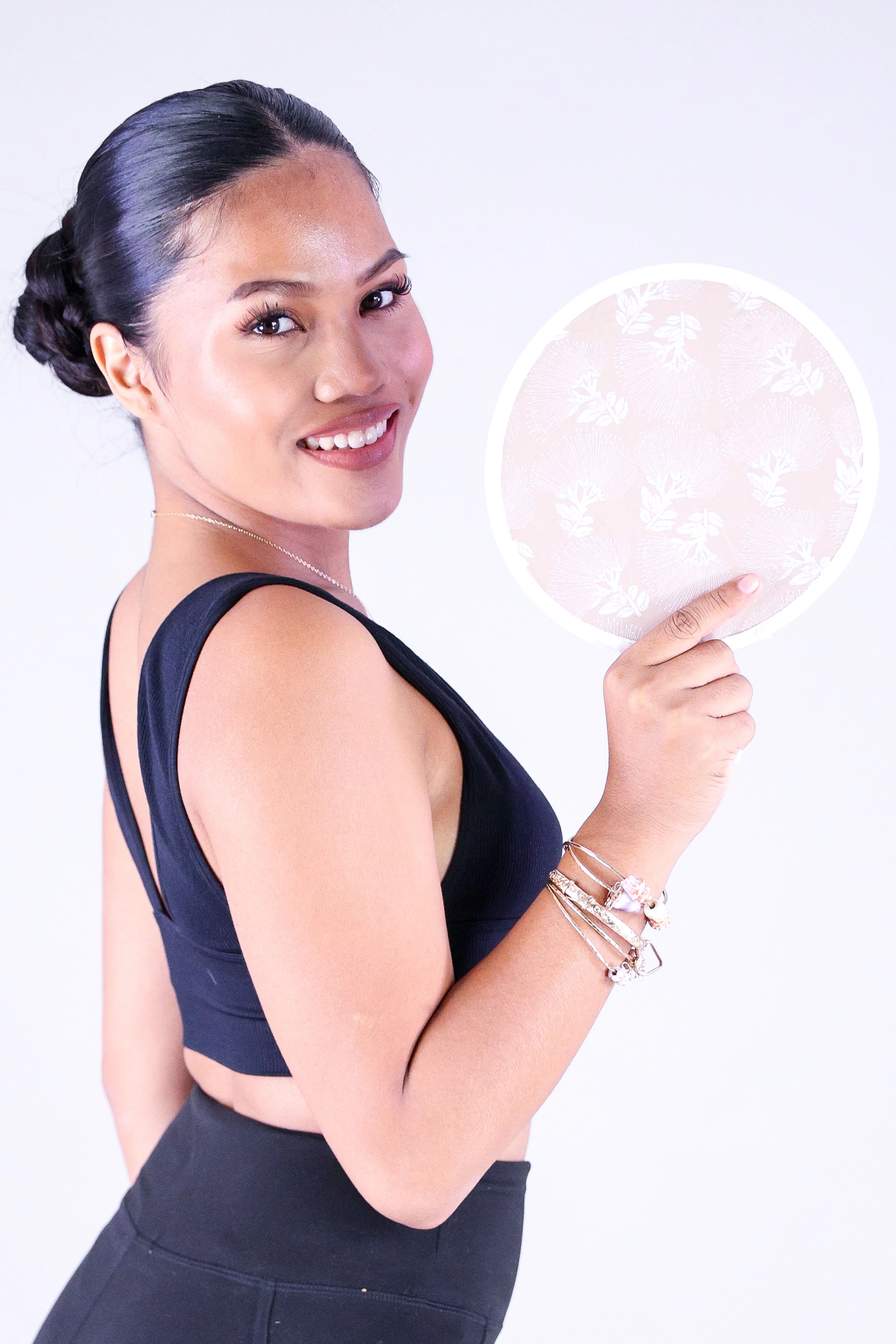 OHIA LEHUA FOLDABLE FAN