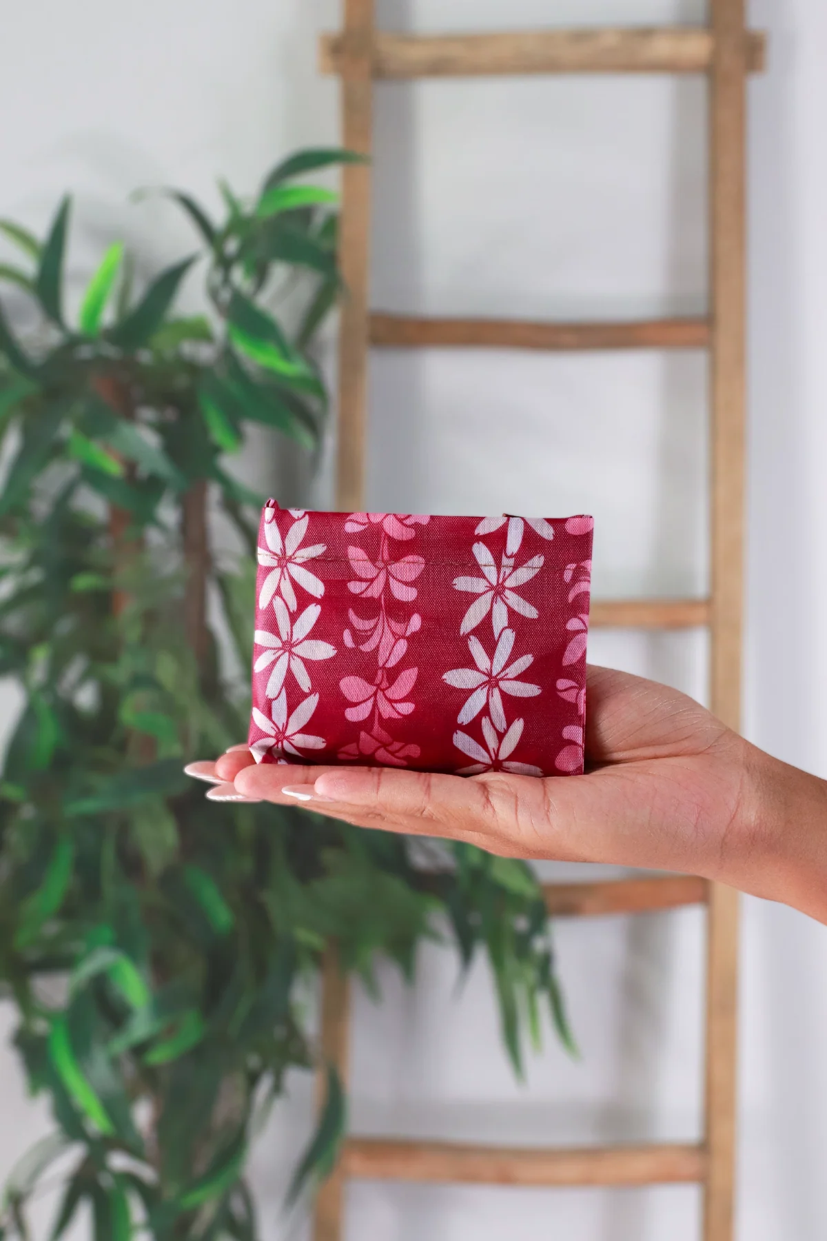 MINI PLUMERIA TIARE FOLDABLE RESUABLE BAG
