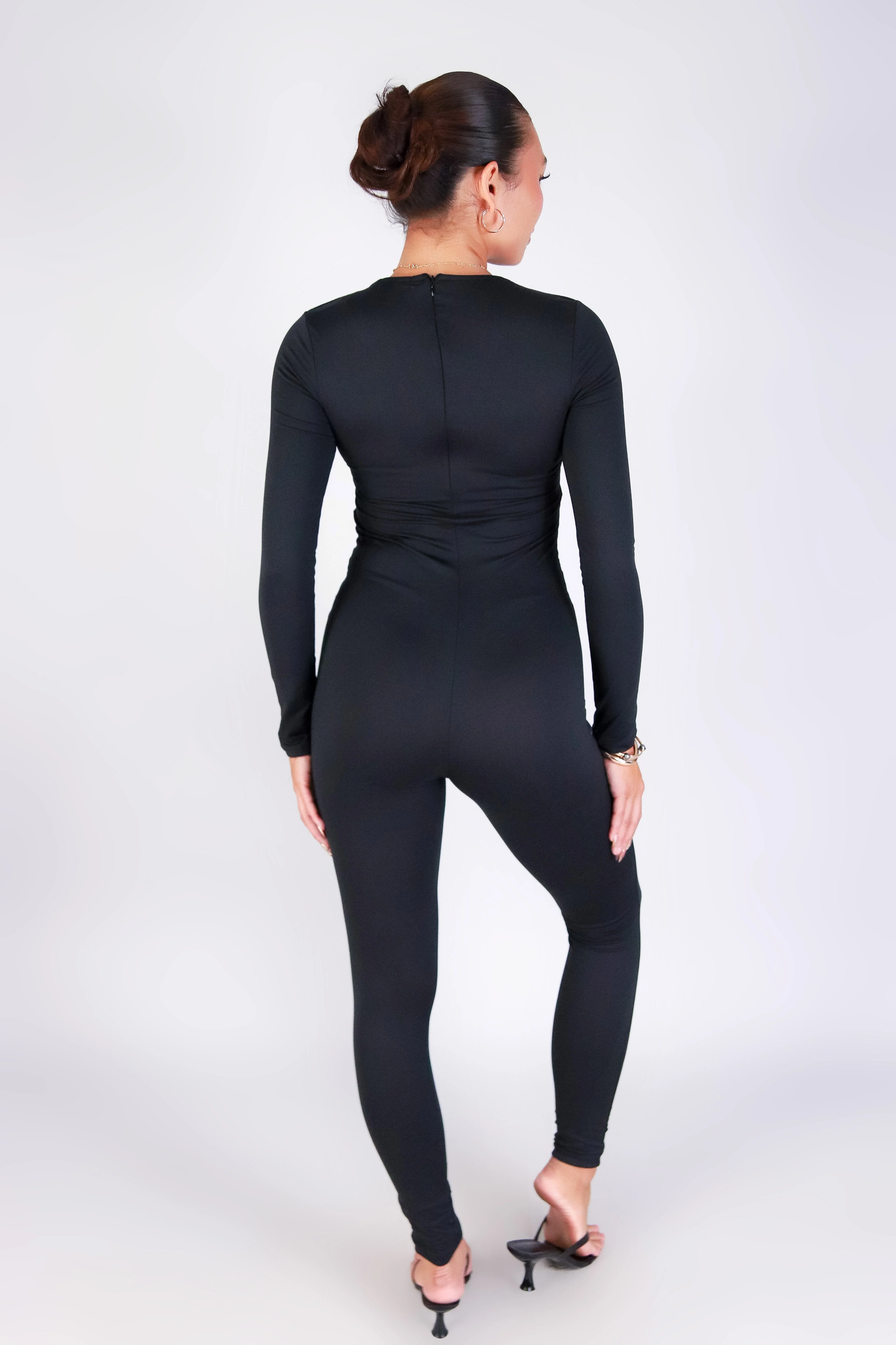 BABE IN BLACK CATSUIT JUMPSUIT - Image 3
