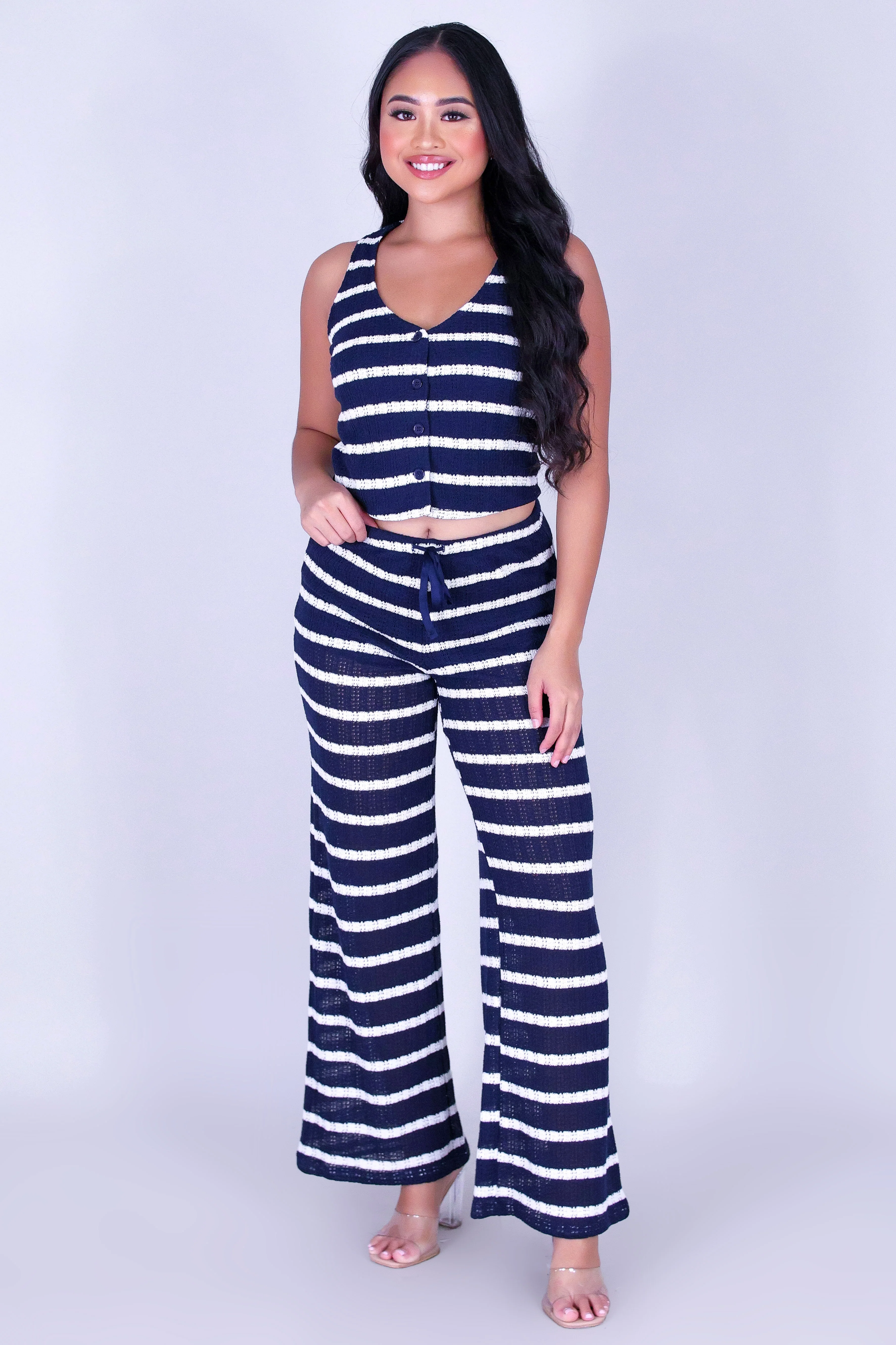 WEEKEND FUN STRIPED PANTS