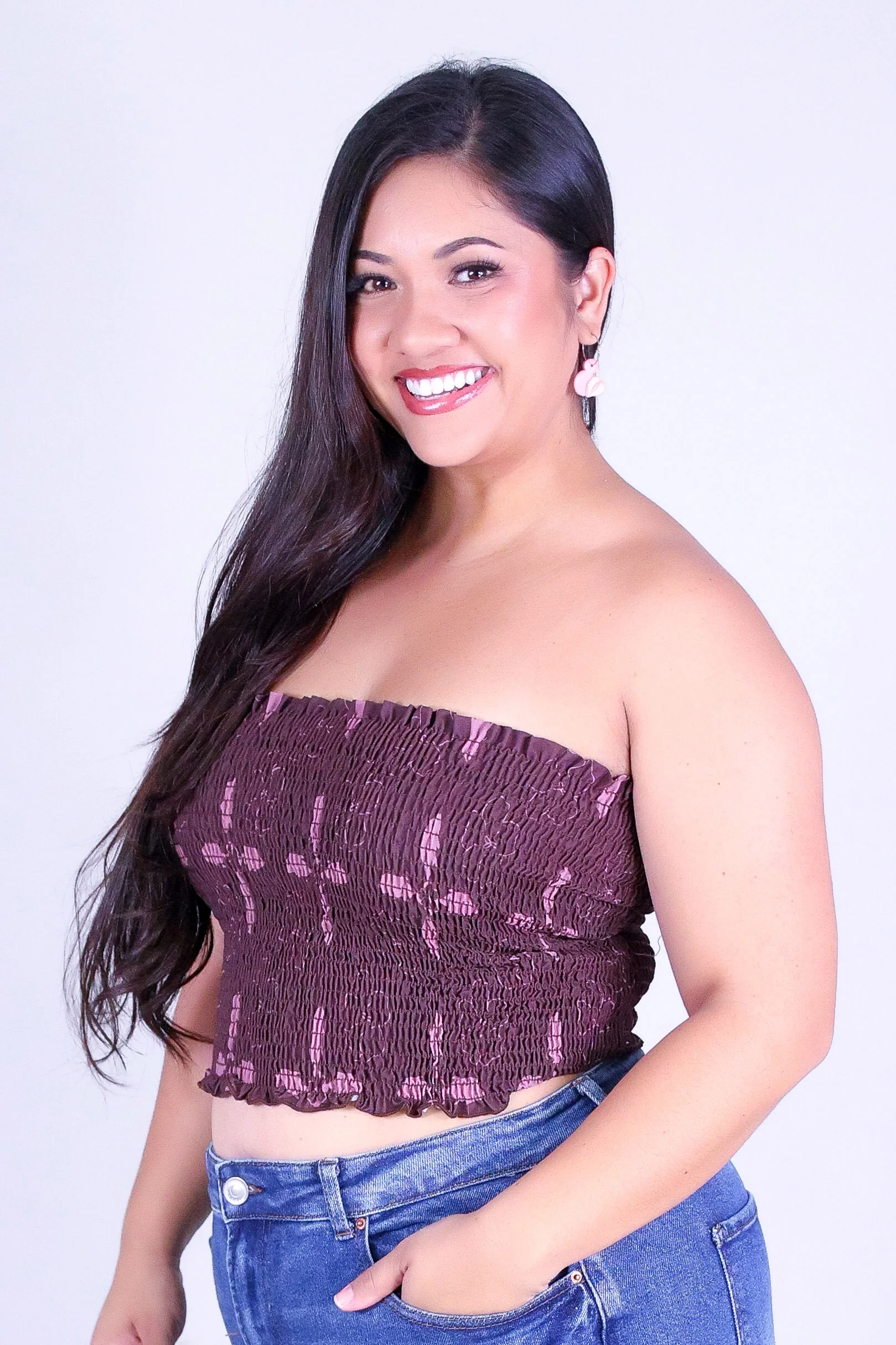 ULUA QUILT SMOCKED TUBE TOP - Image 3