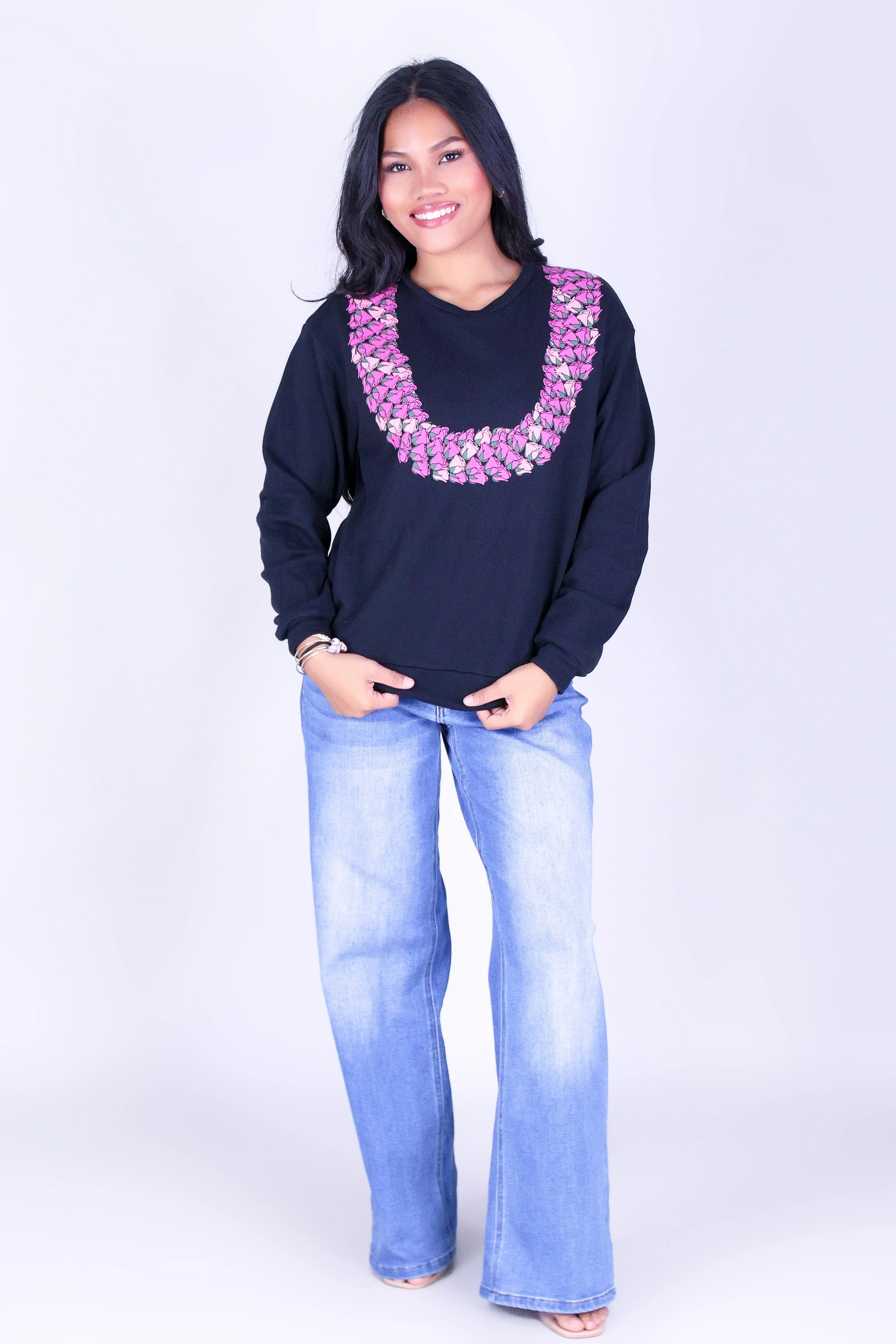 CLUSTERED LOKELANI LEI SWEATER