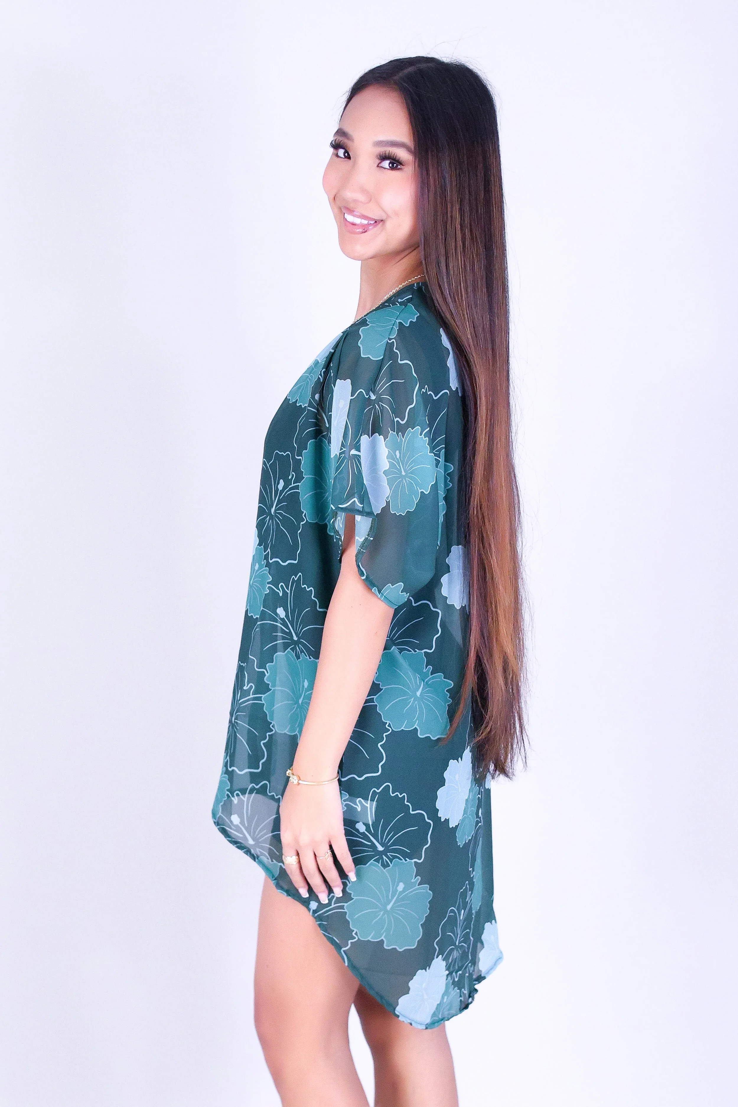 MULTI ALOALO CHIFFON CARDIGAN - Image 3