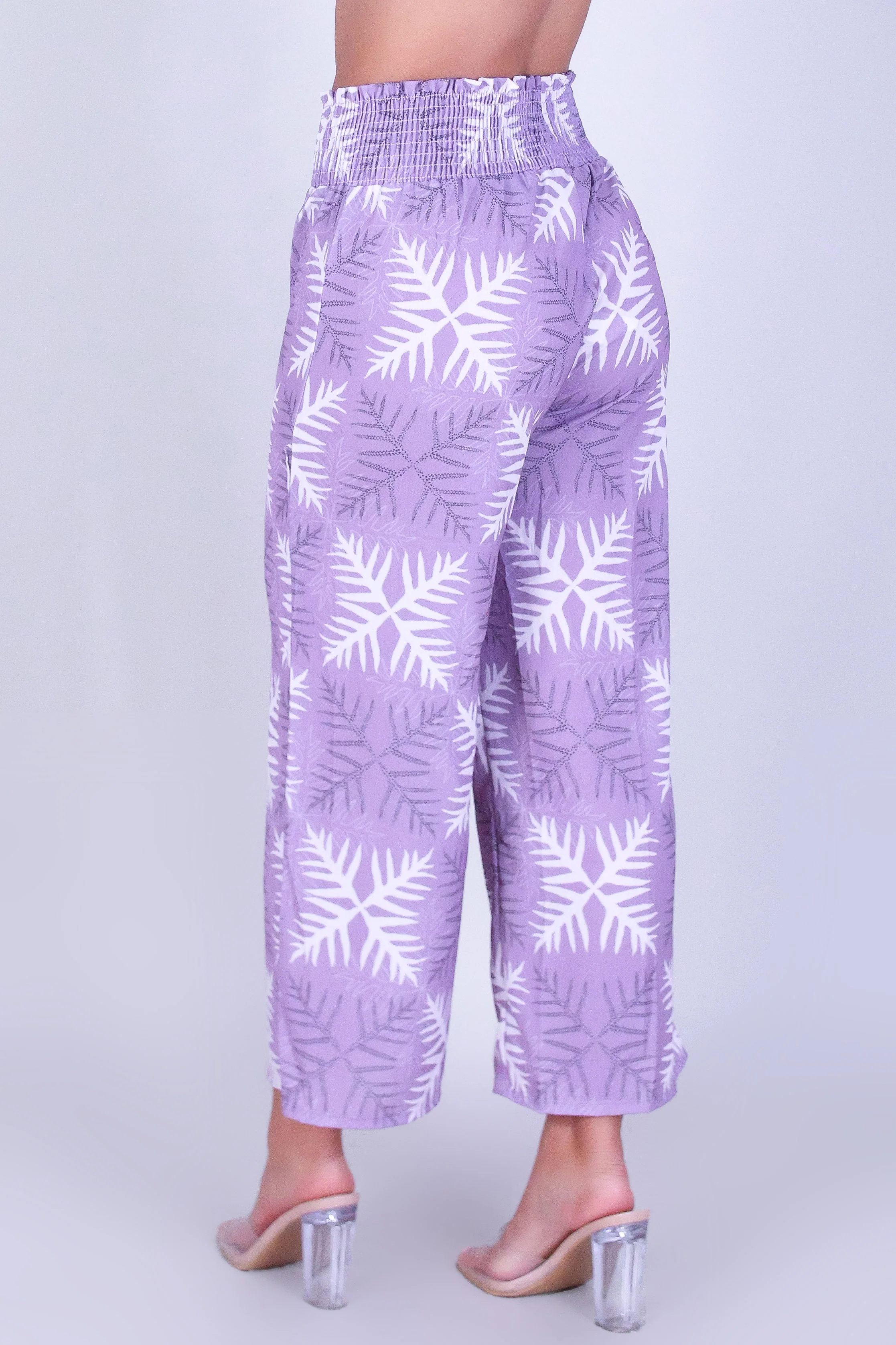 LAUAE QUILT SMOCKED WAIST PANTS - Image 3