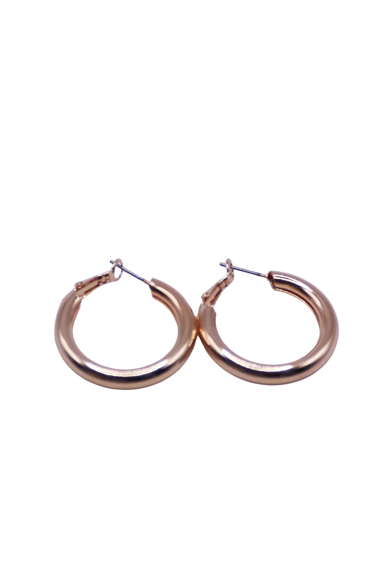 FULL CIRCLE CHUNKY HOOP EARRINGS - Image 2
