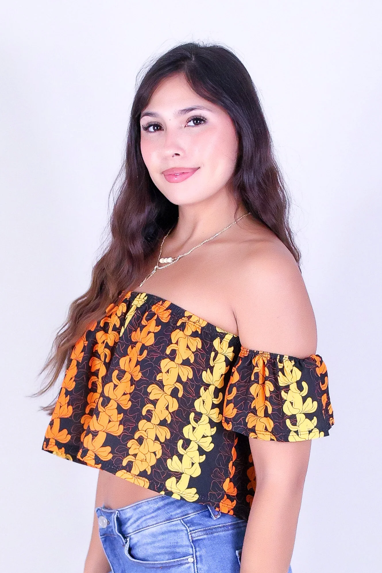 PUAKENIKENI OUTLINE OFF SHOULDER TOP - Image 3