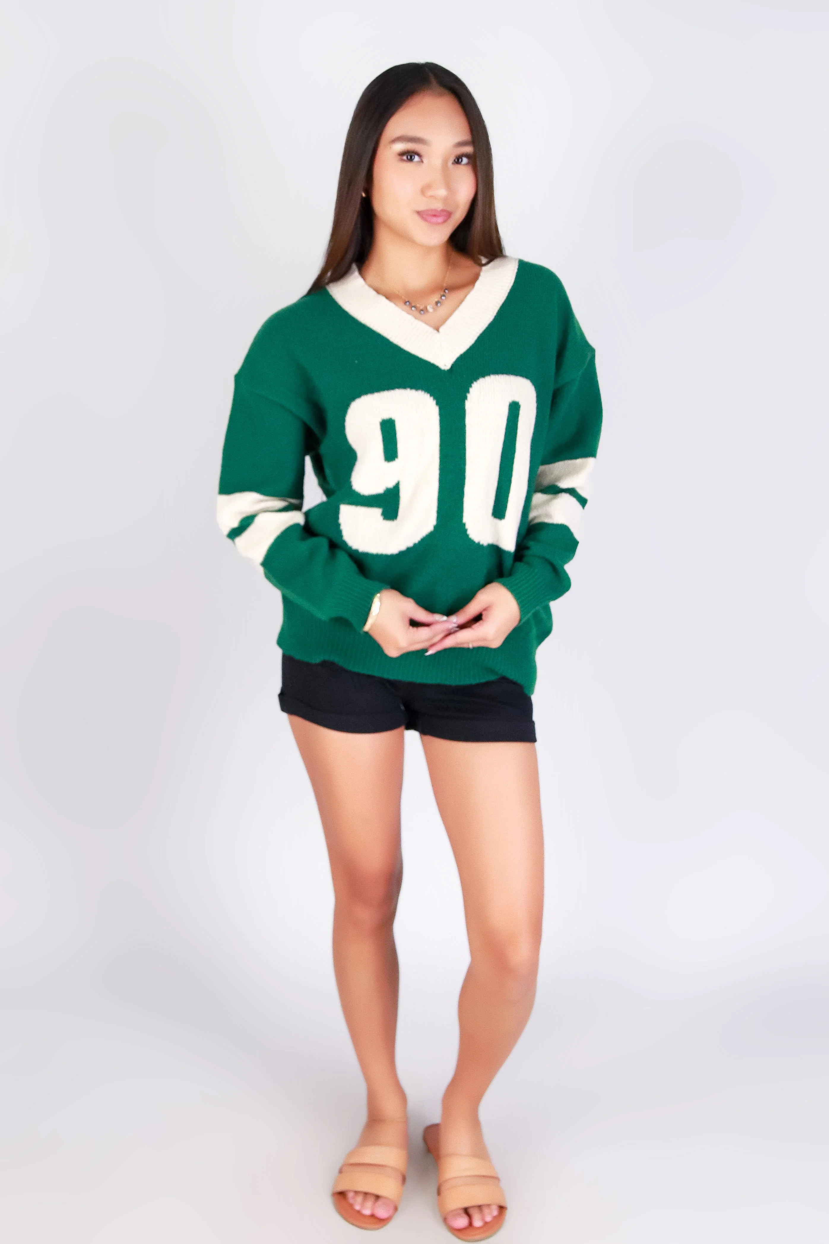 COLLEGE CUTIE VARSITY SWEATER