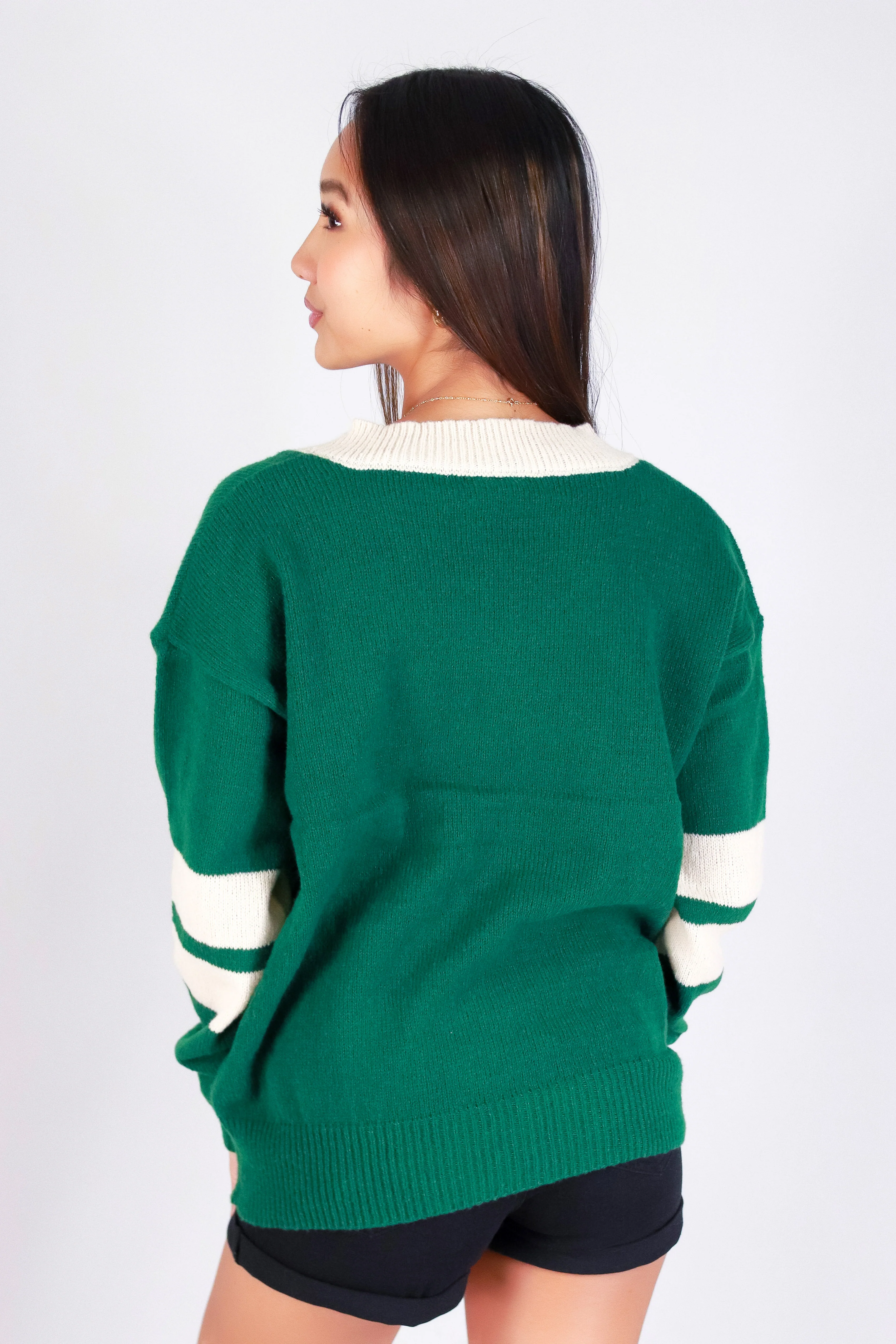 COLLEGE CUTIE VARSITY SWEATER - Image 4