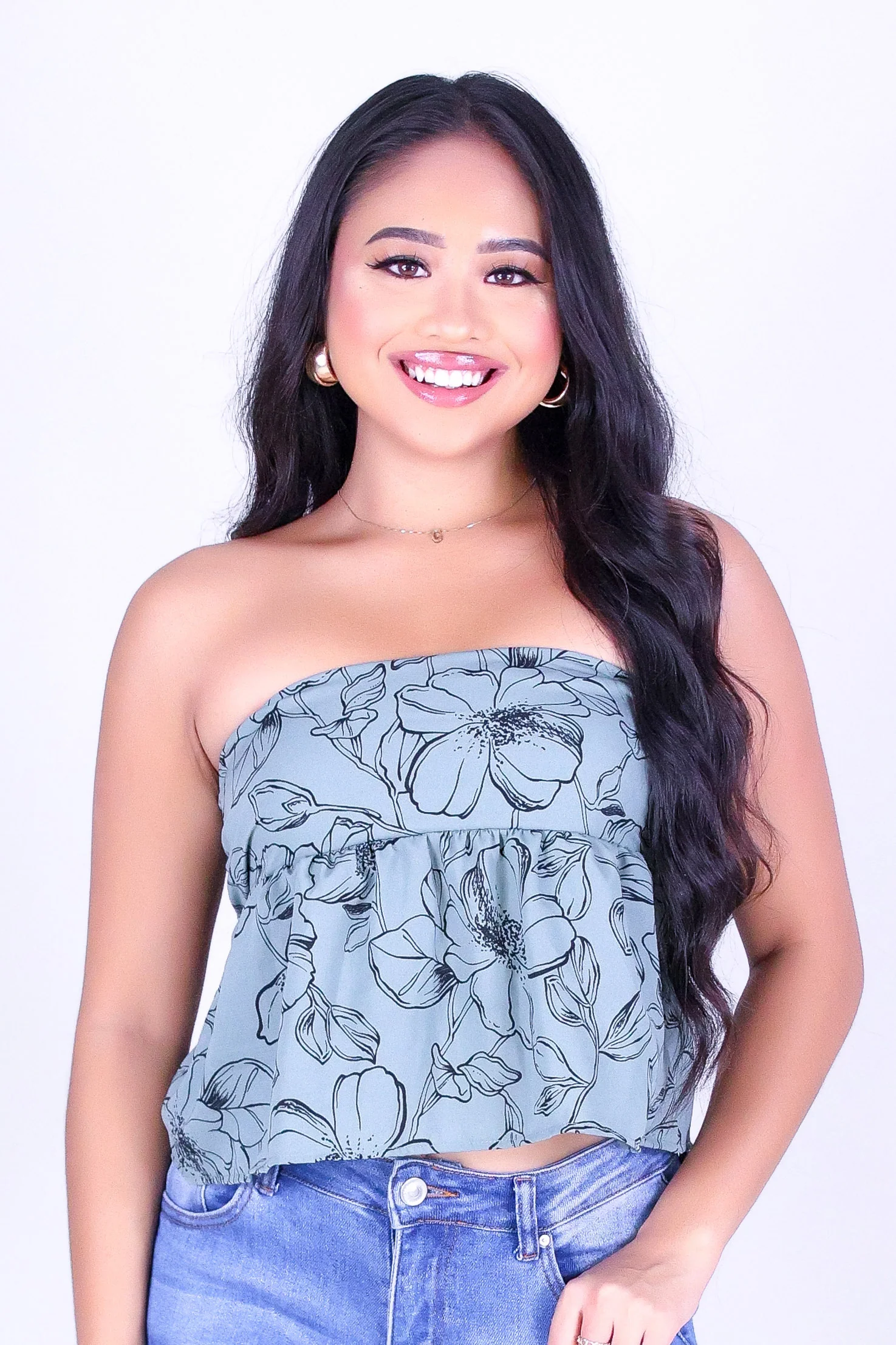 FINE BLOOM TUBE TOP - Image 2