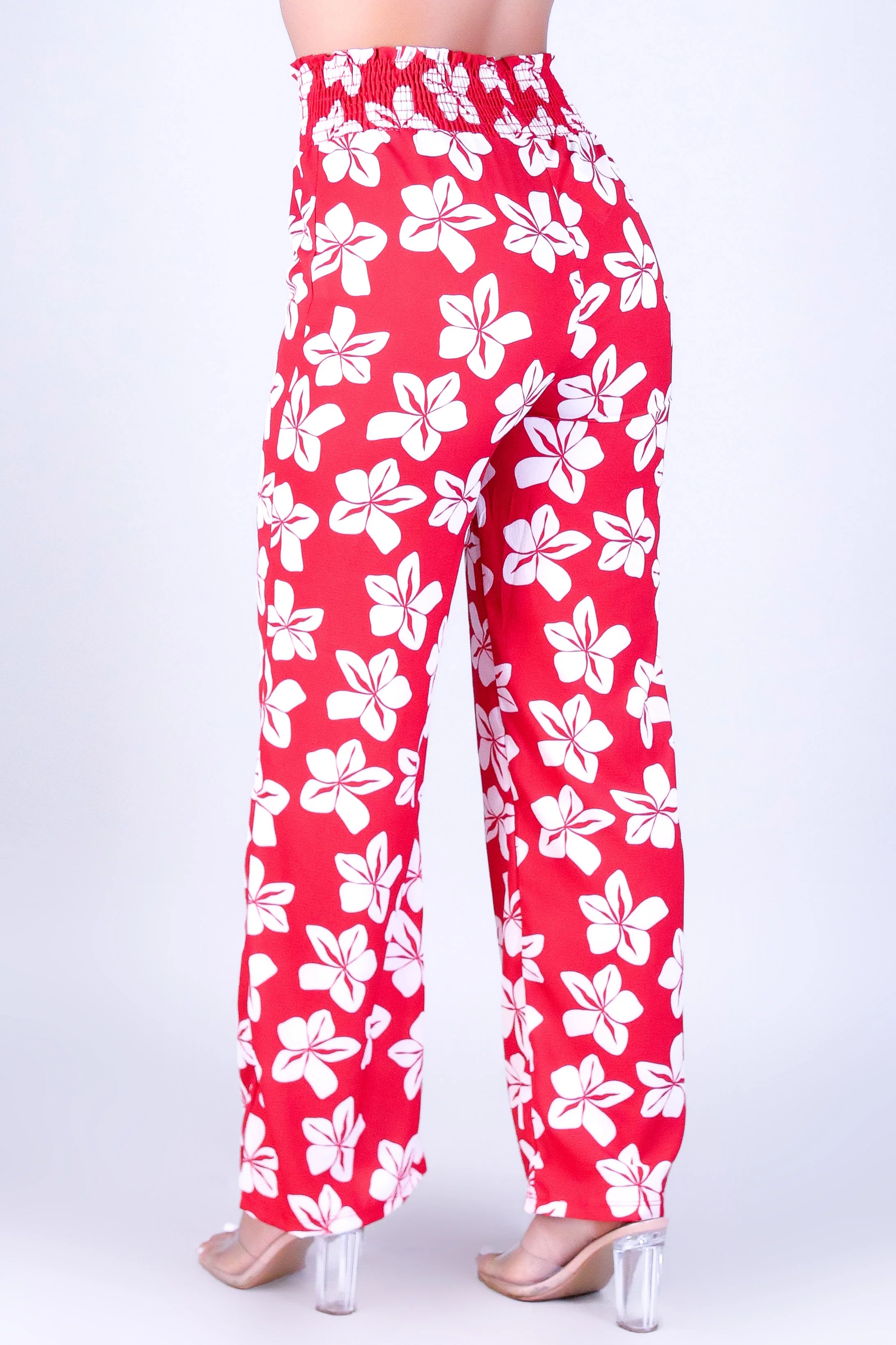 PLUMERIA SMOCKED WAIST PANTS - Image 3
