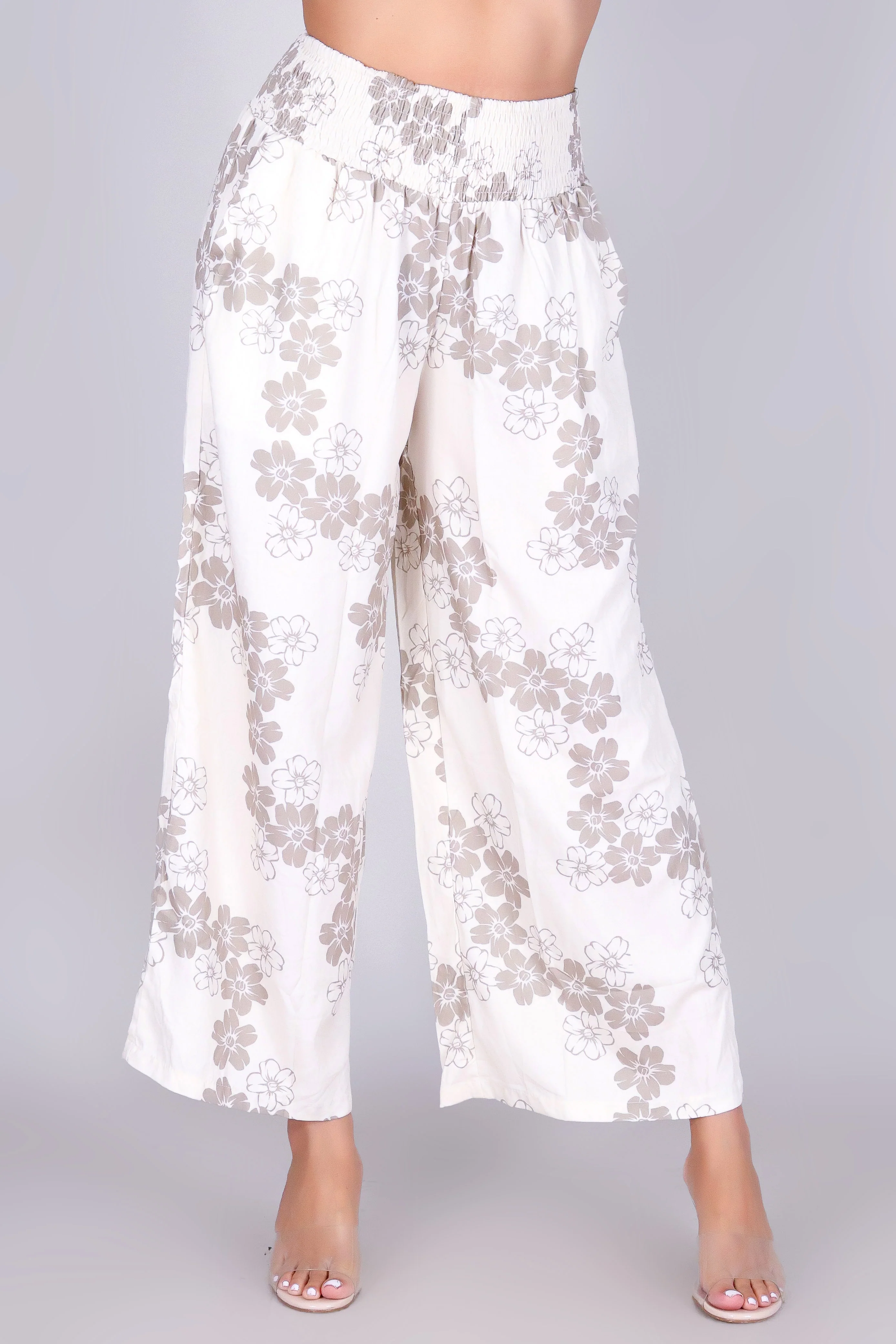 PUAKENIKENI PARADISE SMOCKED WAIST PANTS - Image 2