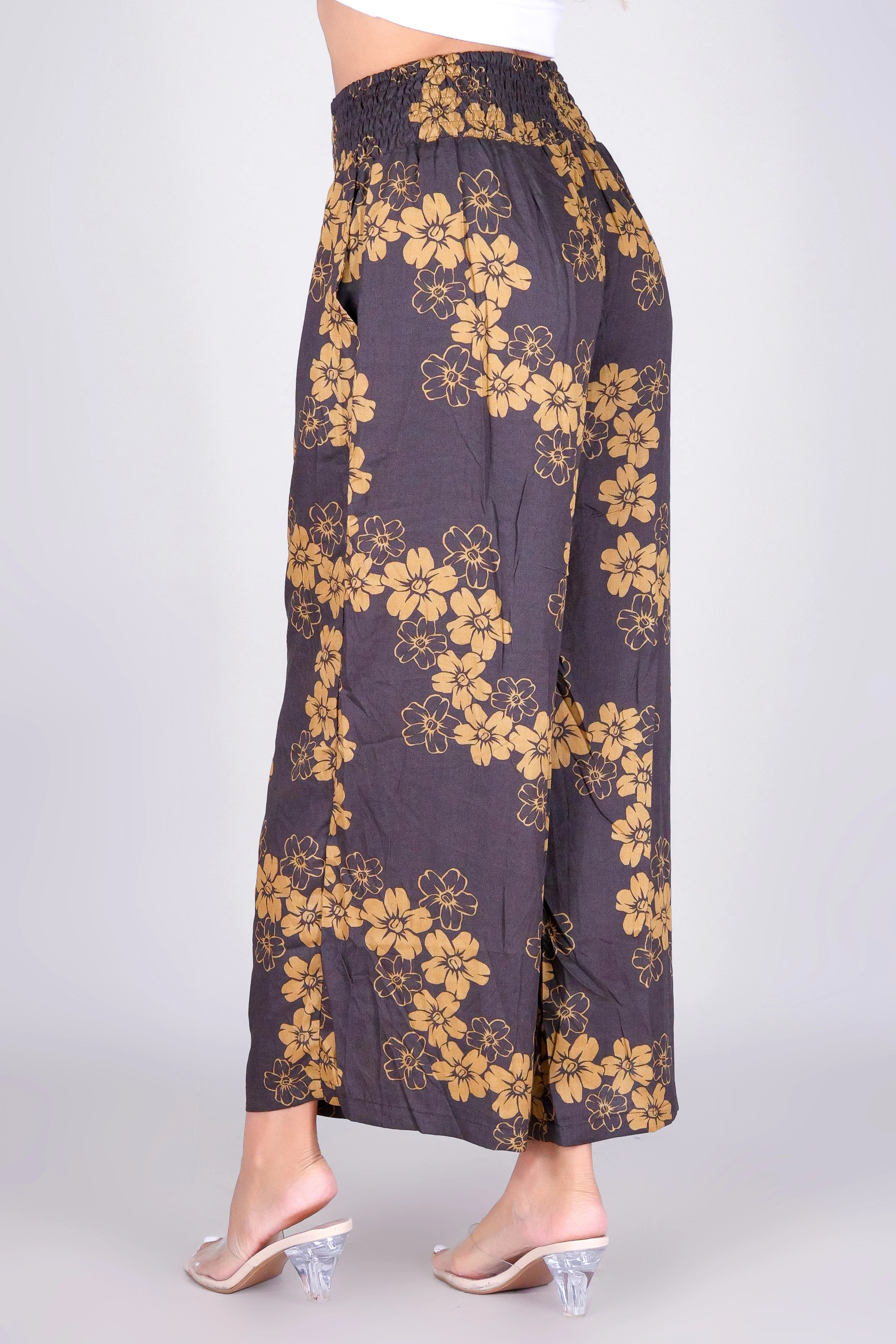 PUAKENIKENI PARADISE SMOCKED WAIST PANTS - Image 3