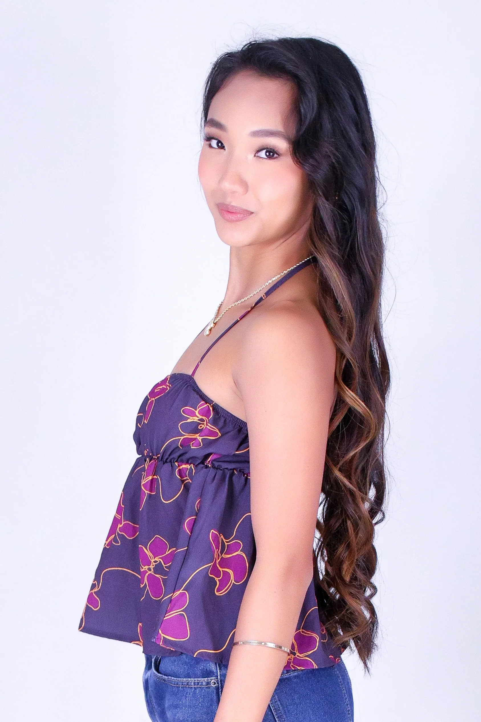 ORCHID LINE HALTER TOP - Image 3