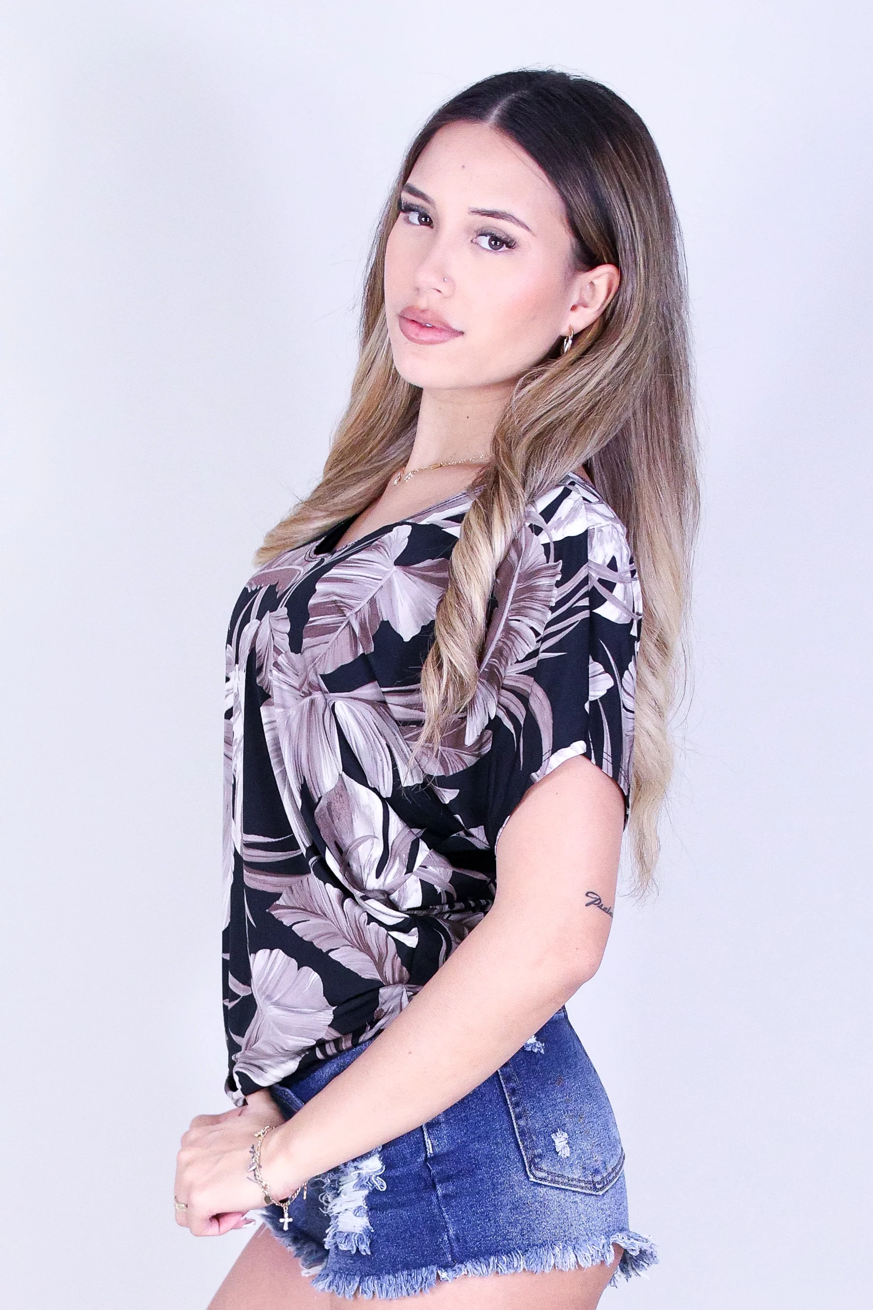 IN THE TROPIC DOLMAN TOP - Image 2