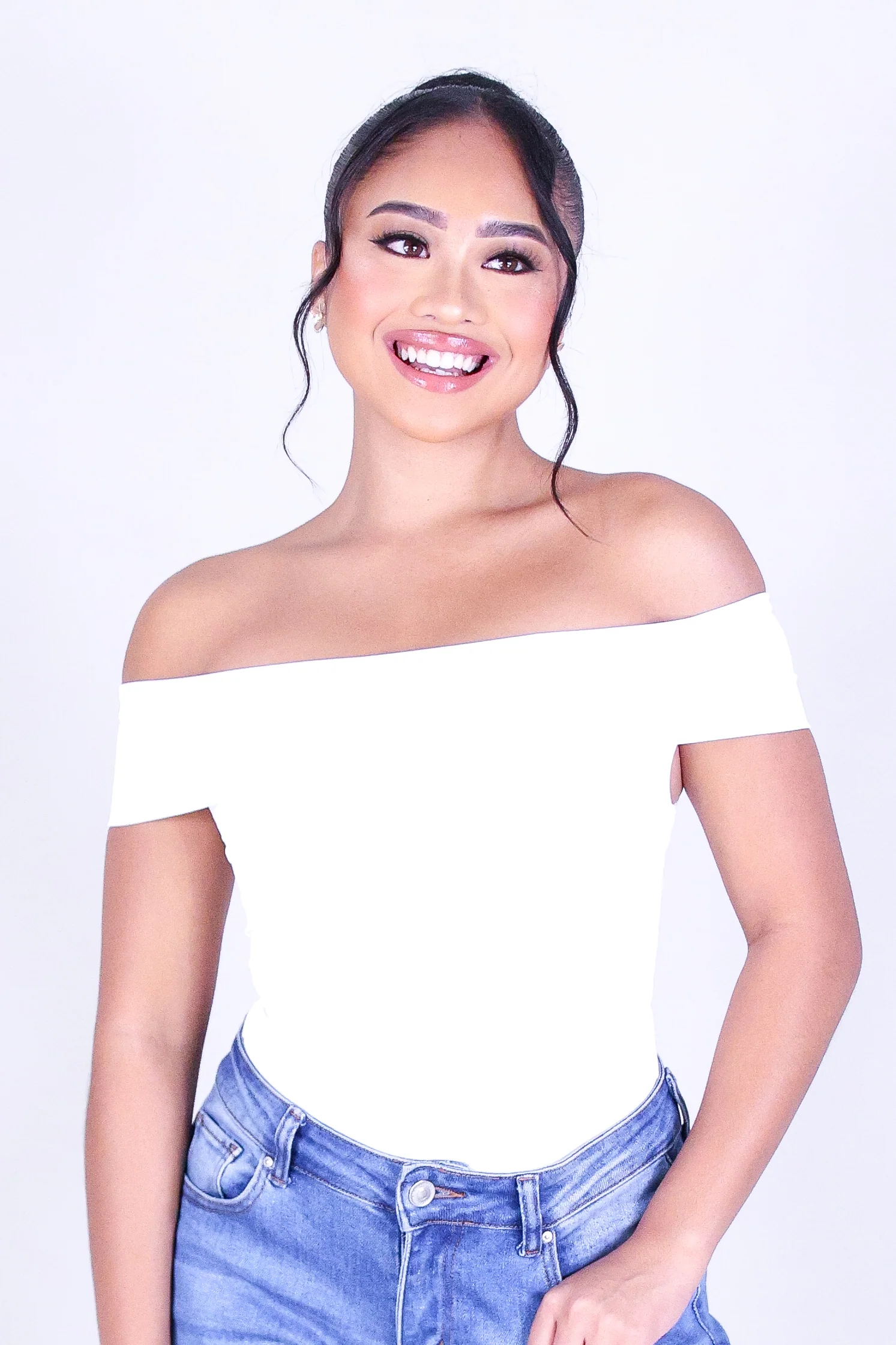 CITY CHIC OFF SHOULDER TOP - Image 2