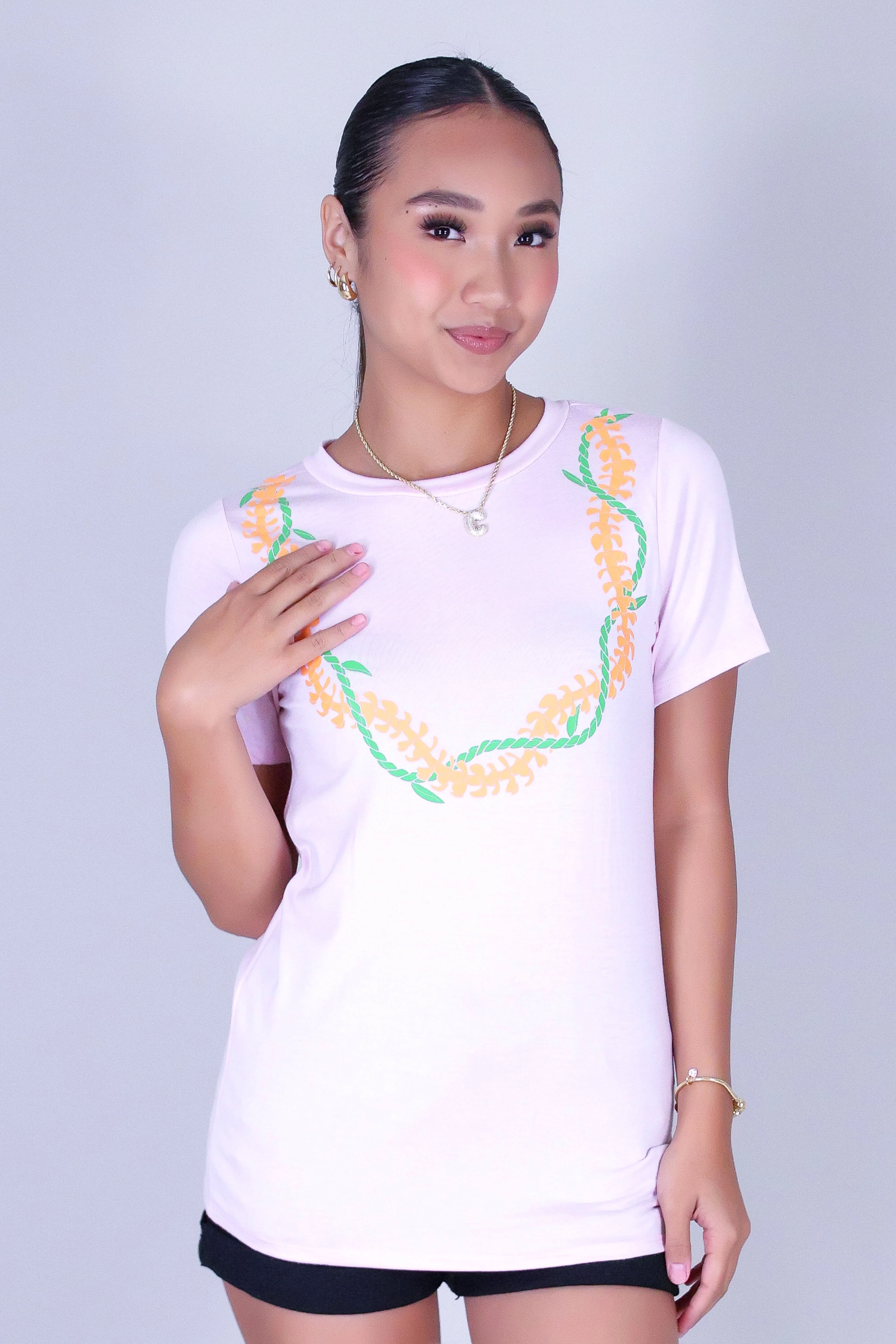 PUAKENIKENI TI LEAF LEI TEE - Image 2