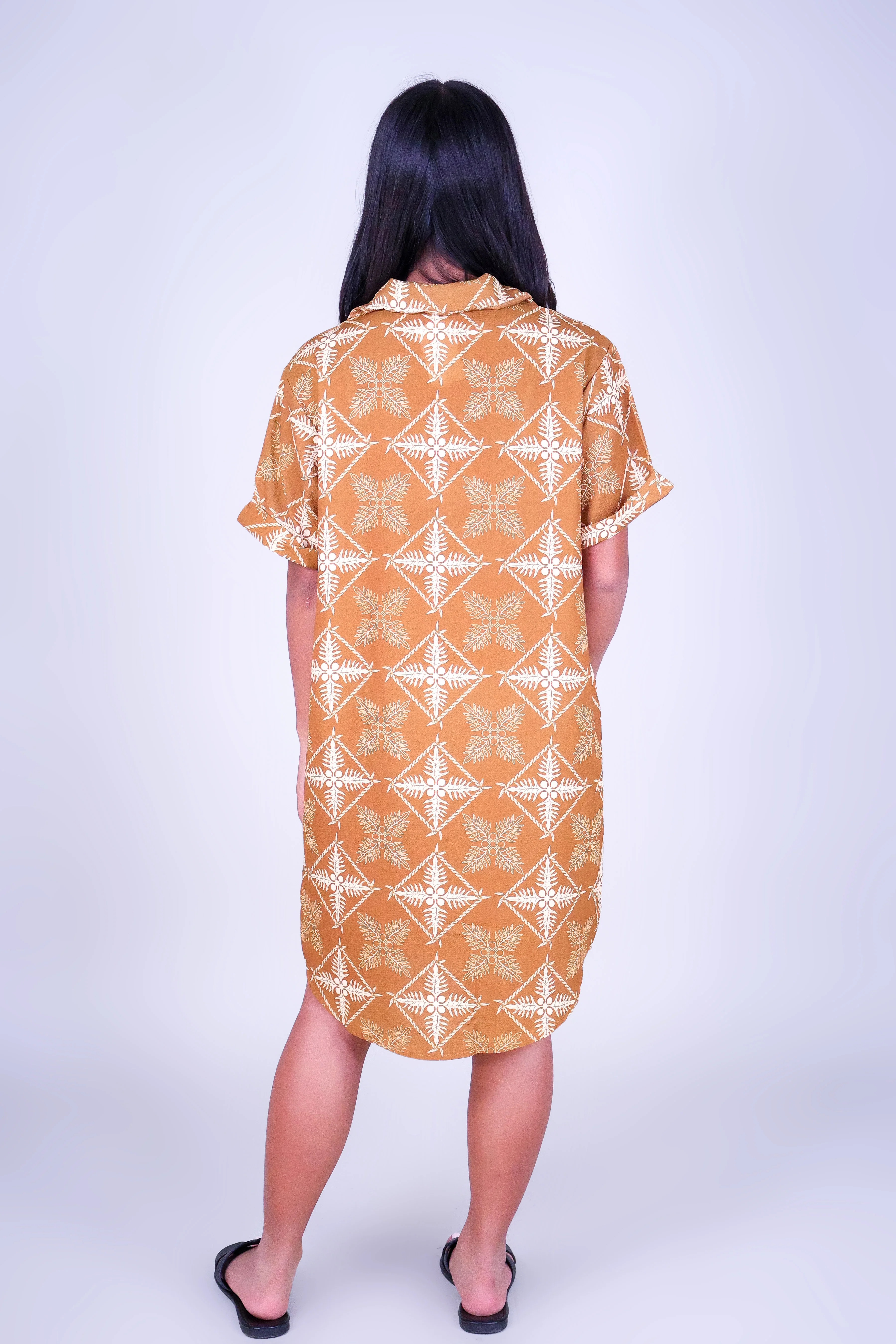 ULU QUILT BUTTON DOWN DRESS | KIDS SIZE 2-16 - Image 3