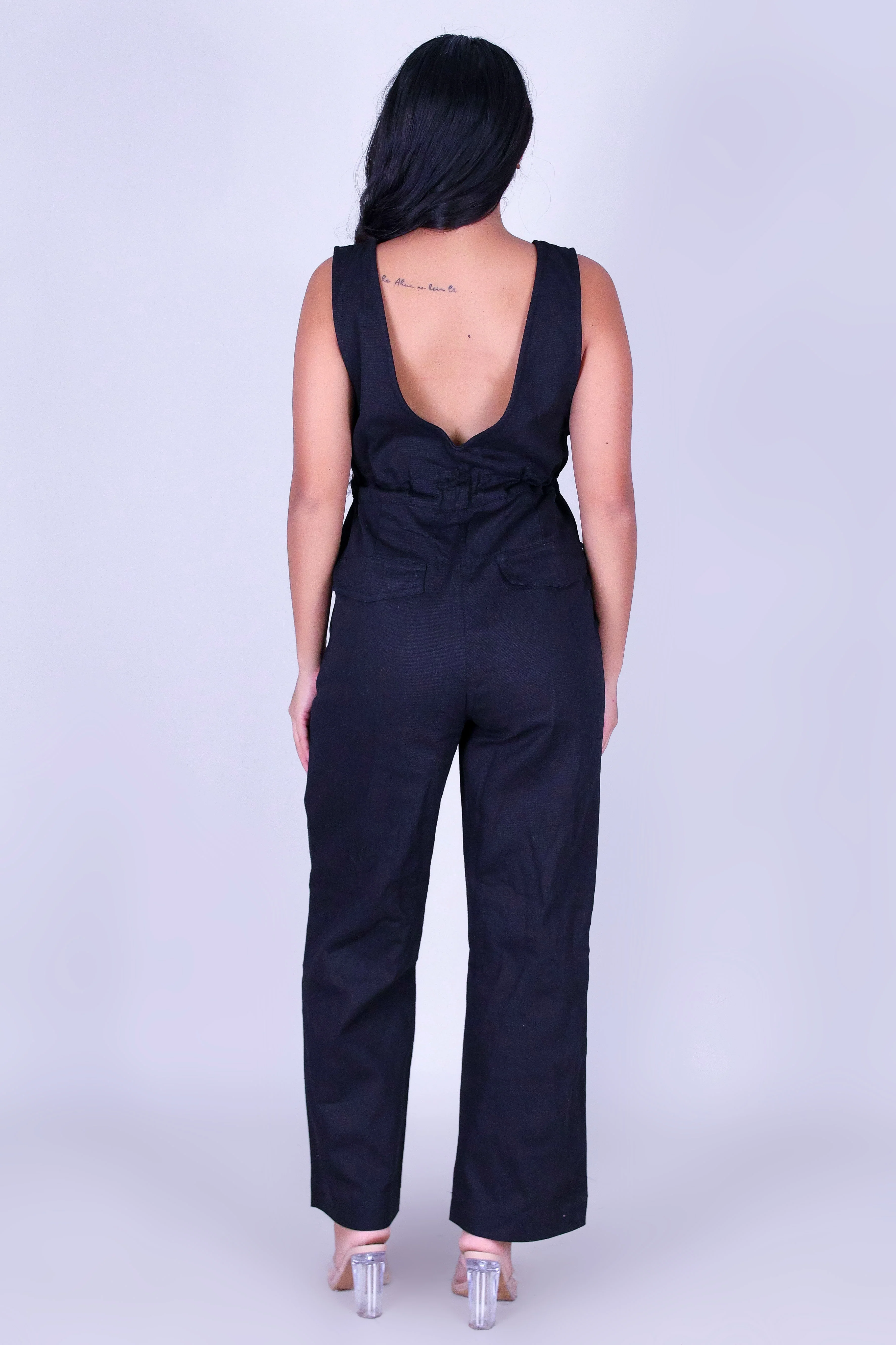 DOWNTOWN GIRL WIDE LEG JUMPSUIT - Image 3