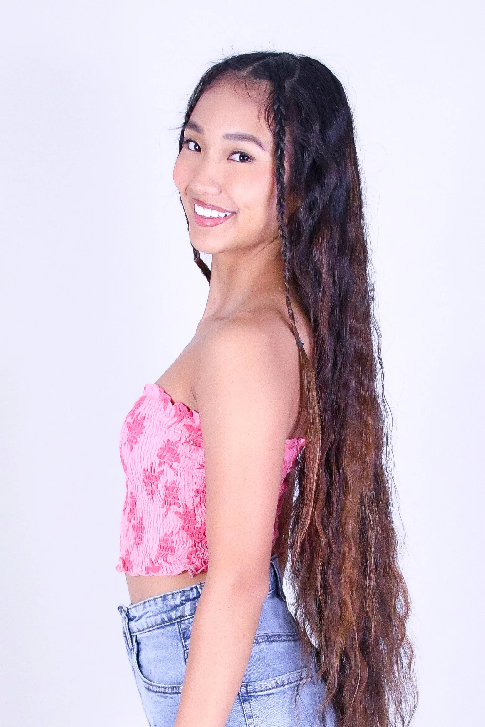TUBEROSE SMOCKED CROP TUBE TOP - Image 3