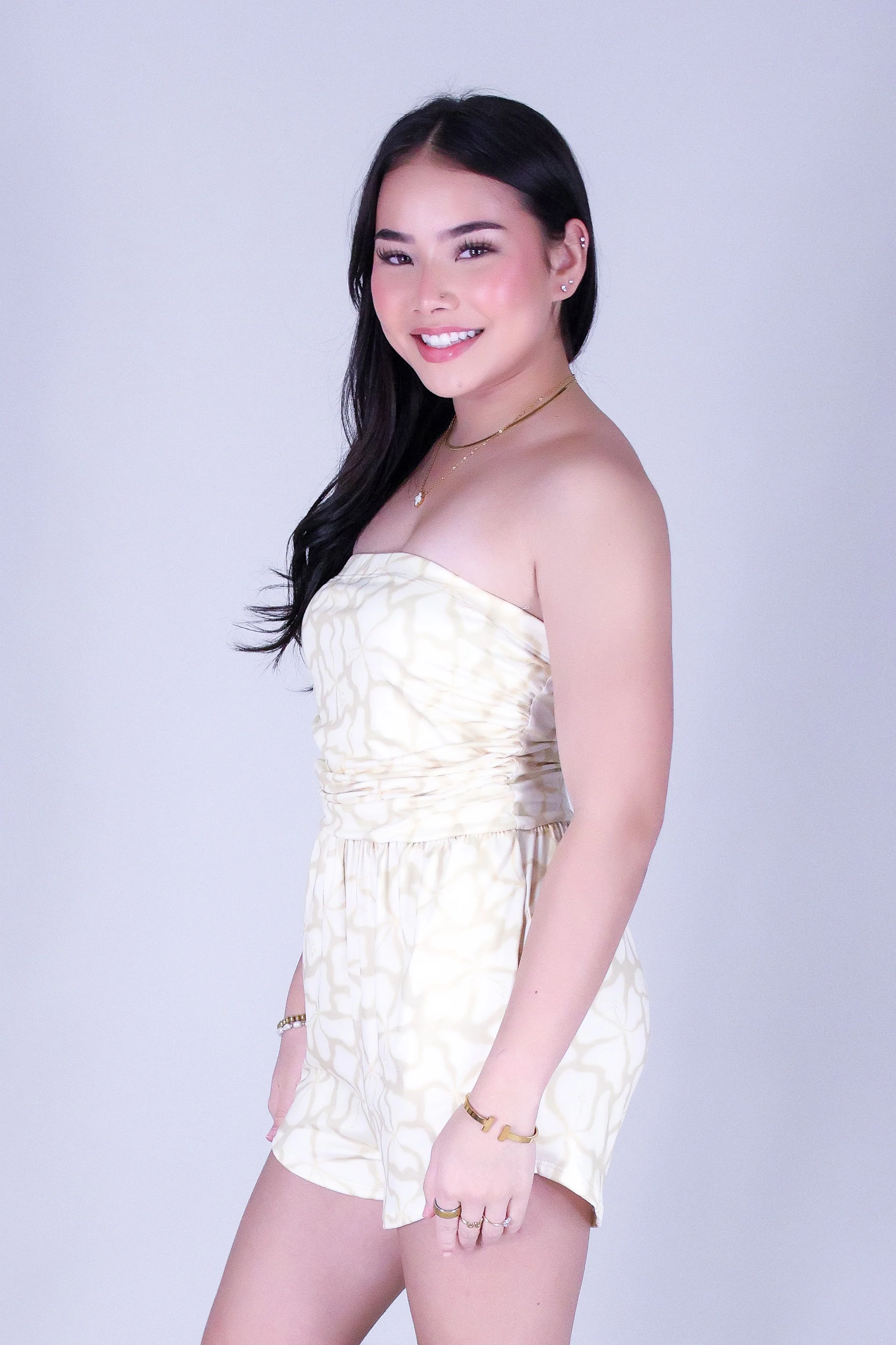 WAVY HIBISCUS TUBE ROMPER - Image 3