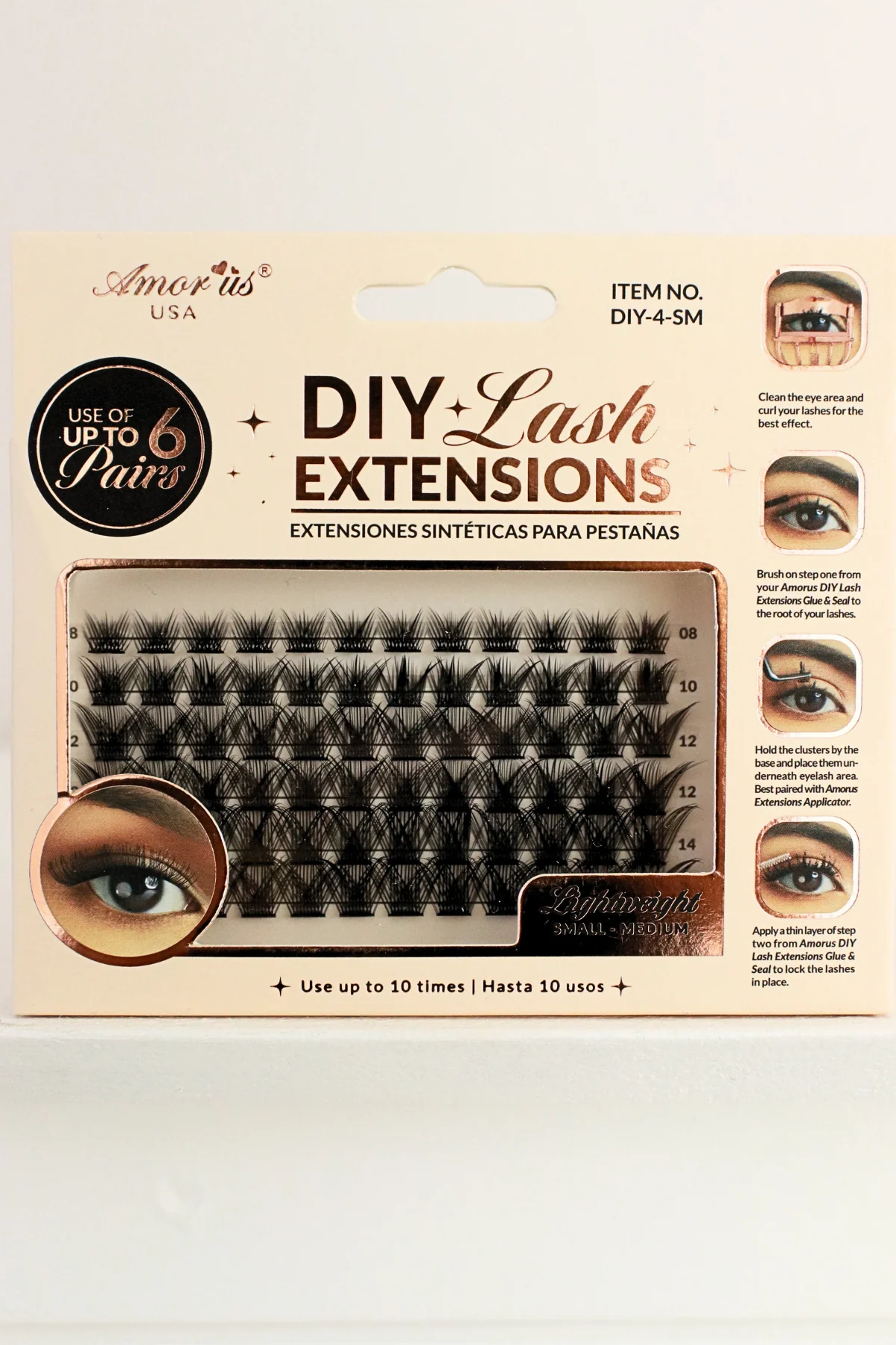 DIY LASH EXTENSION CLUSTERS #4 SM