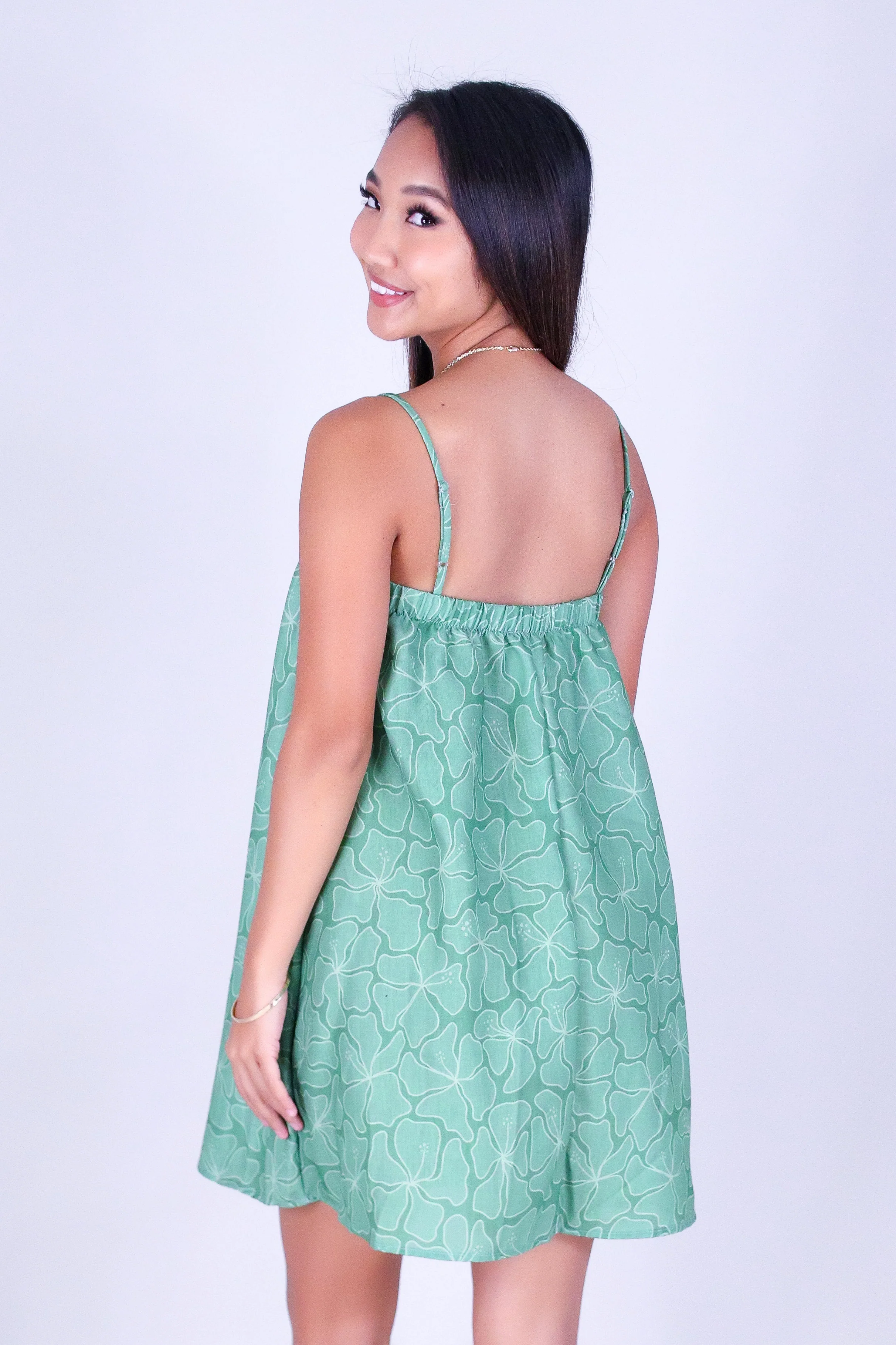 WAVY HIBISCUS DRESS - Image 4