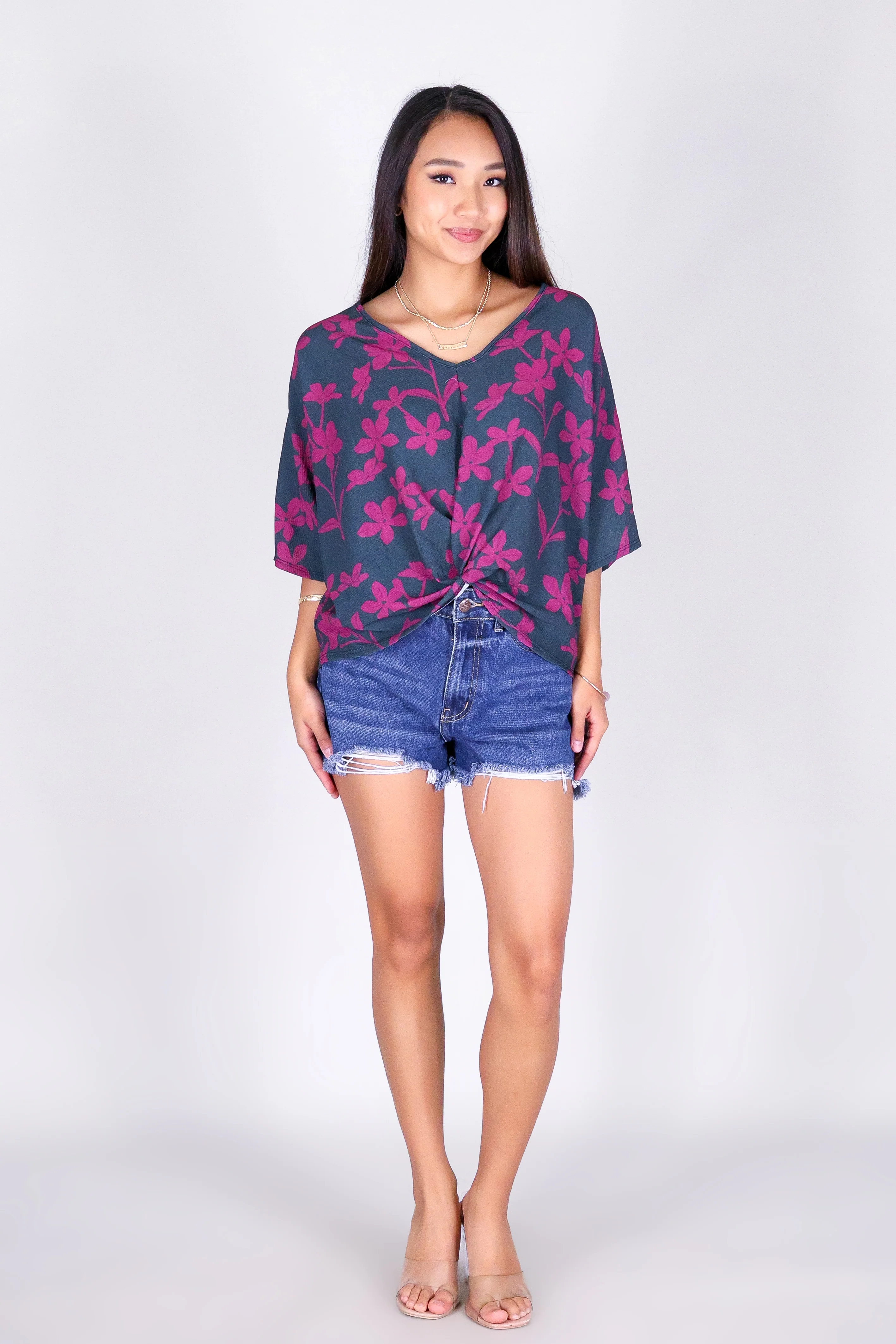 JASMINE GARDENIA TWIST BOTTOM TOP