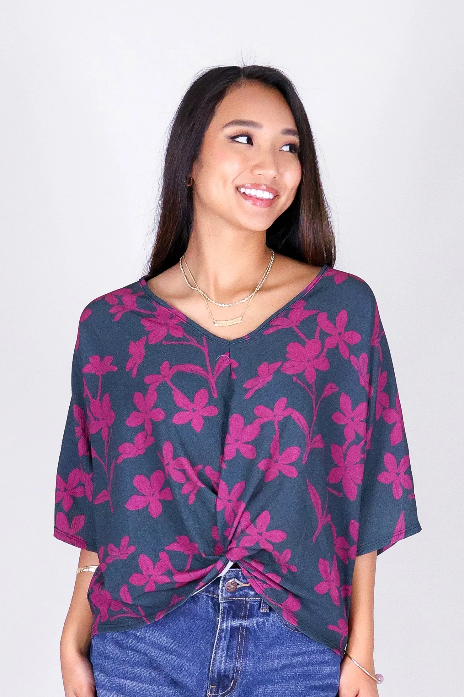 JASMINE GARDENIA TWIST BOTTOM TOP - Image 2