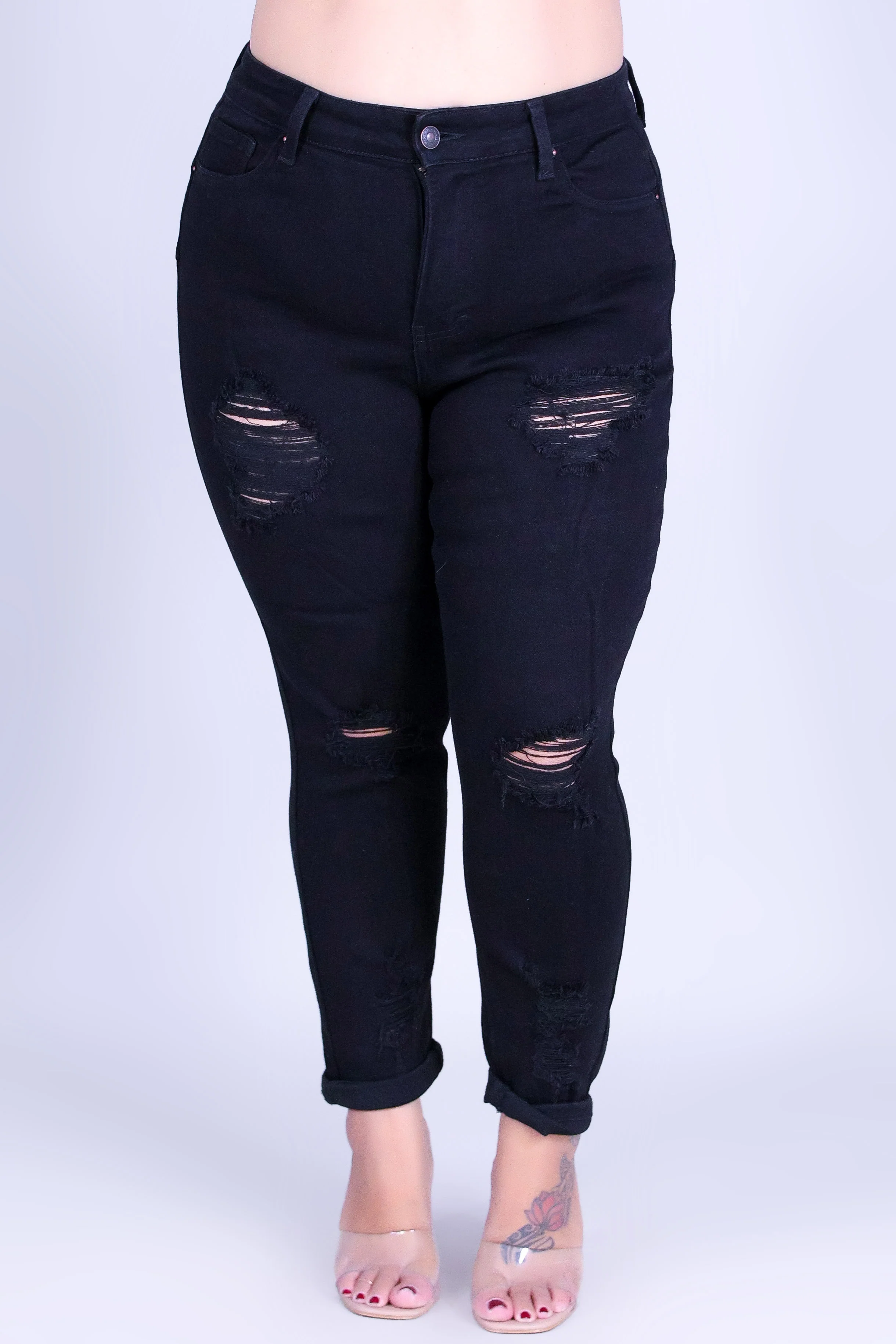 FLAWLESS PER USUAL DENIM CAPRI'S - Image 2