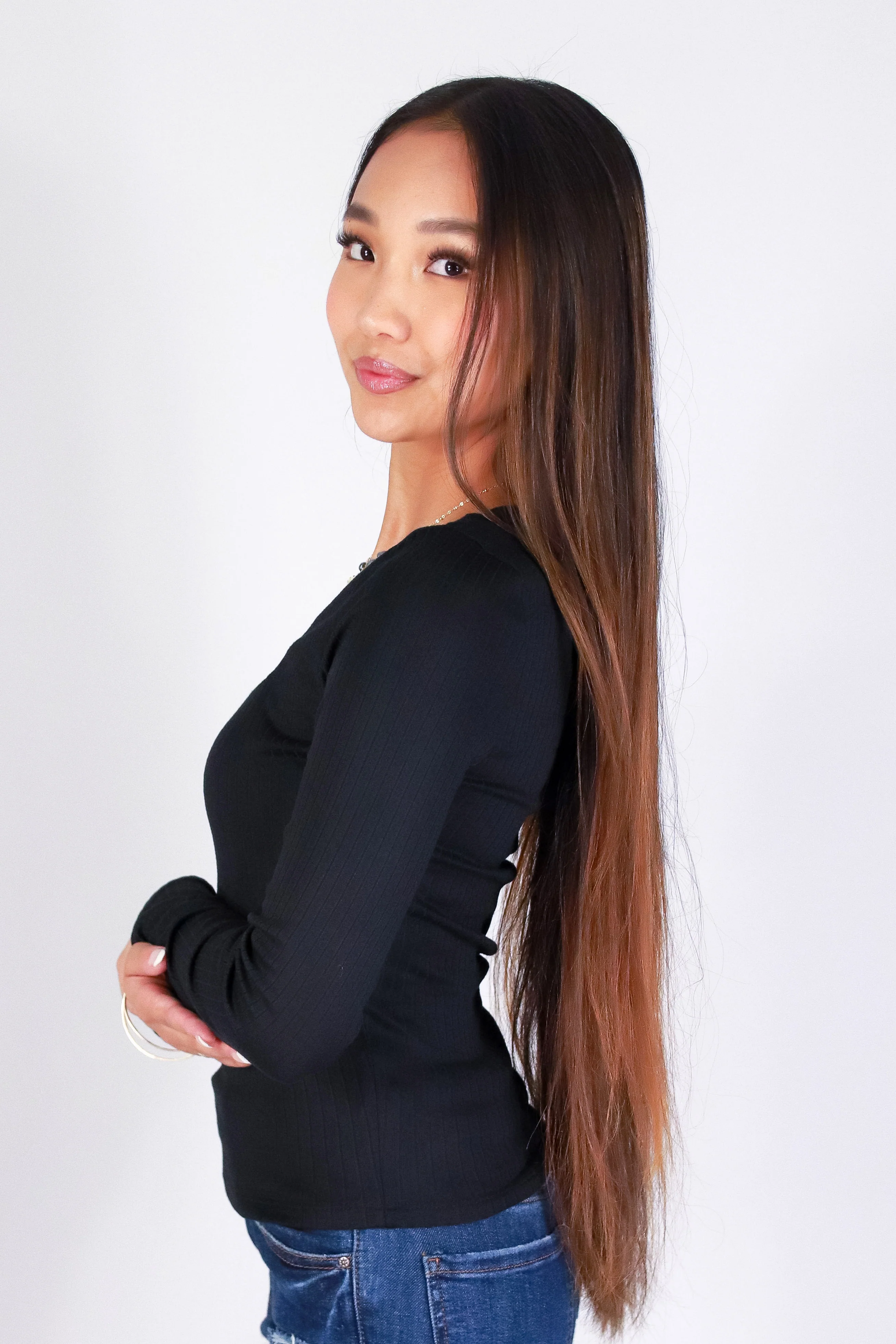WEEKEND MOOD LONG SLEEVE TOP - Image 3