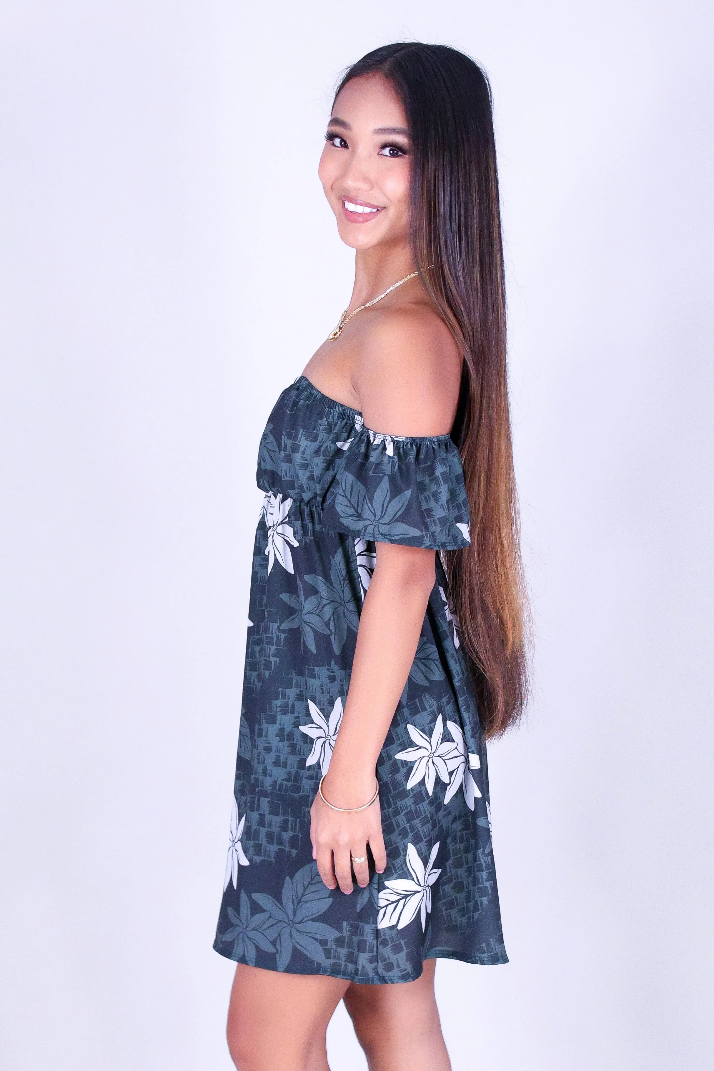 LAUHALA OFF-SHOULDER BABYDOLL DRESS - Image 3