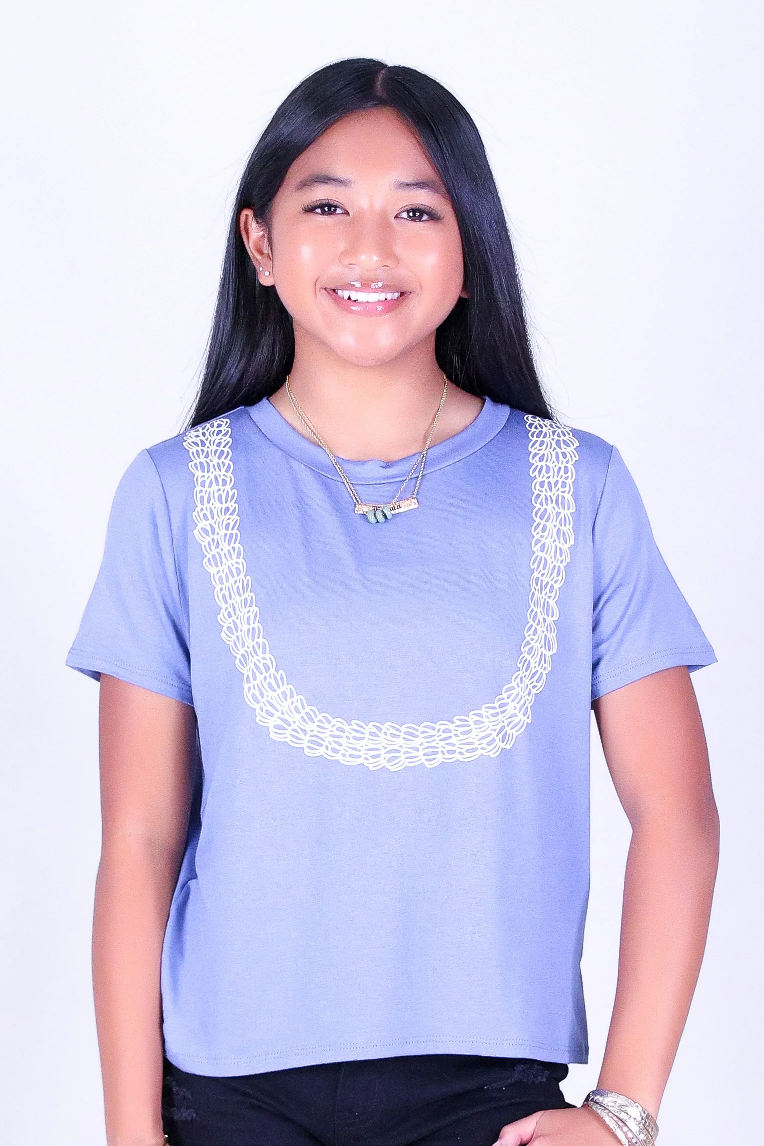 OUTLINE PIKAKE LEI TEE | KIDS SIZE 2-16 - Image 2
