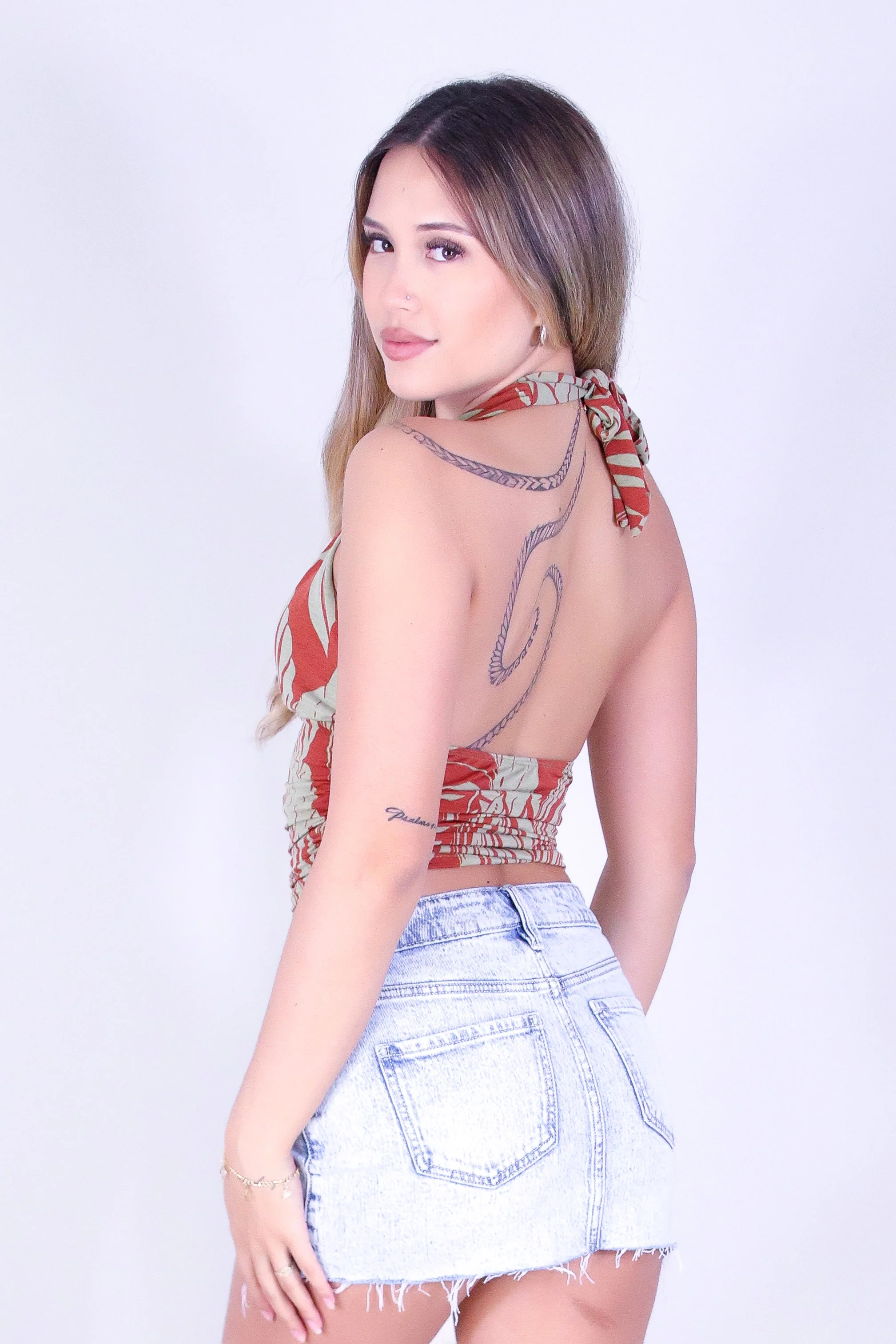TROPICAL MUSE HALTER TOP - Image 4