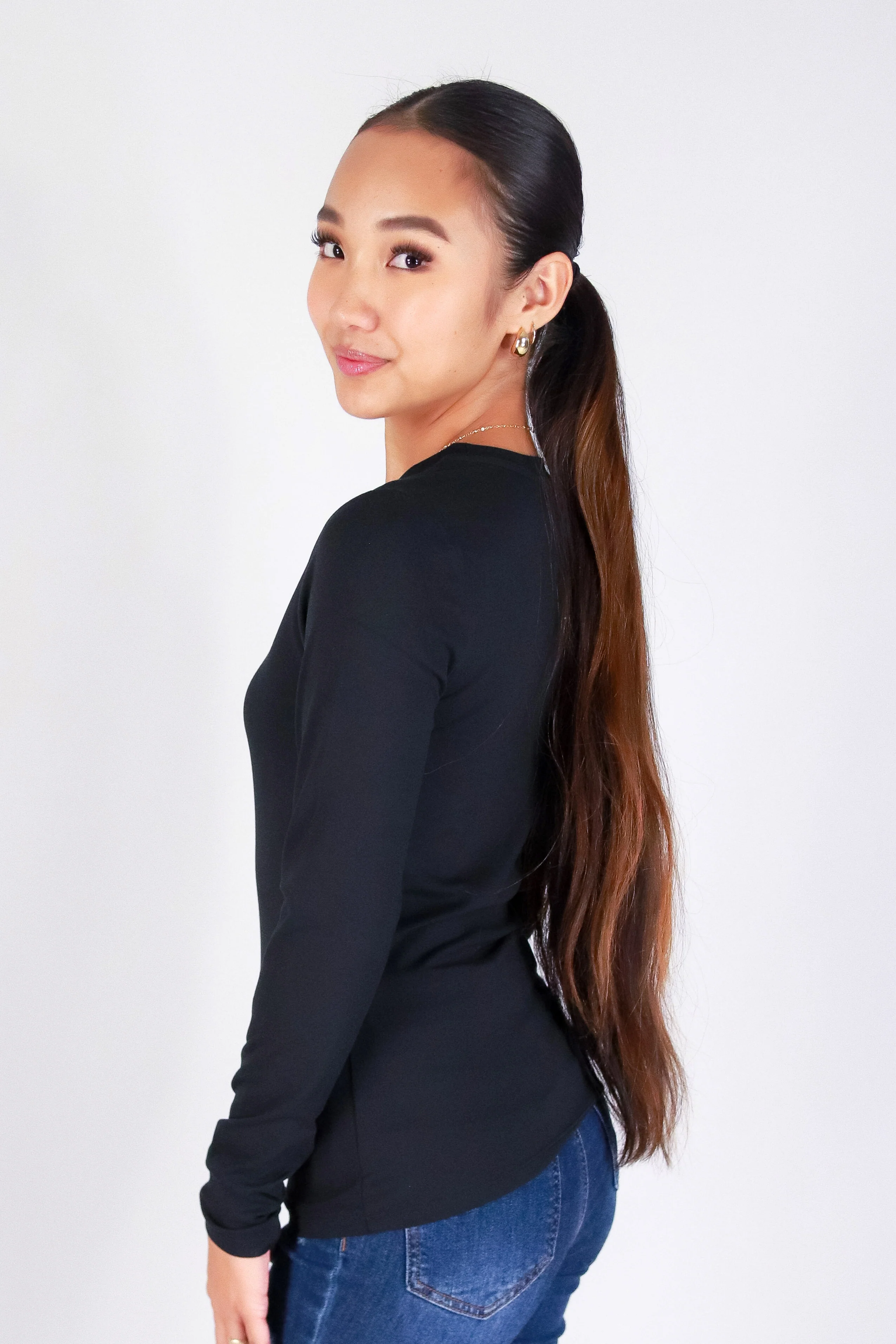 SOFT CHARM LONG SLEEVE TOP - Image 3