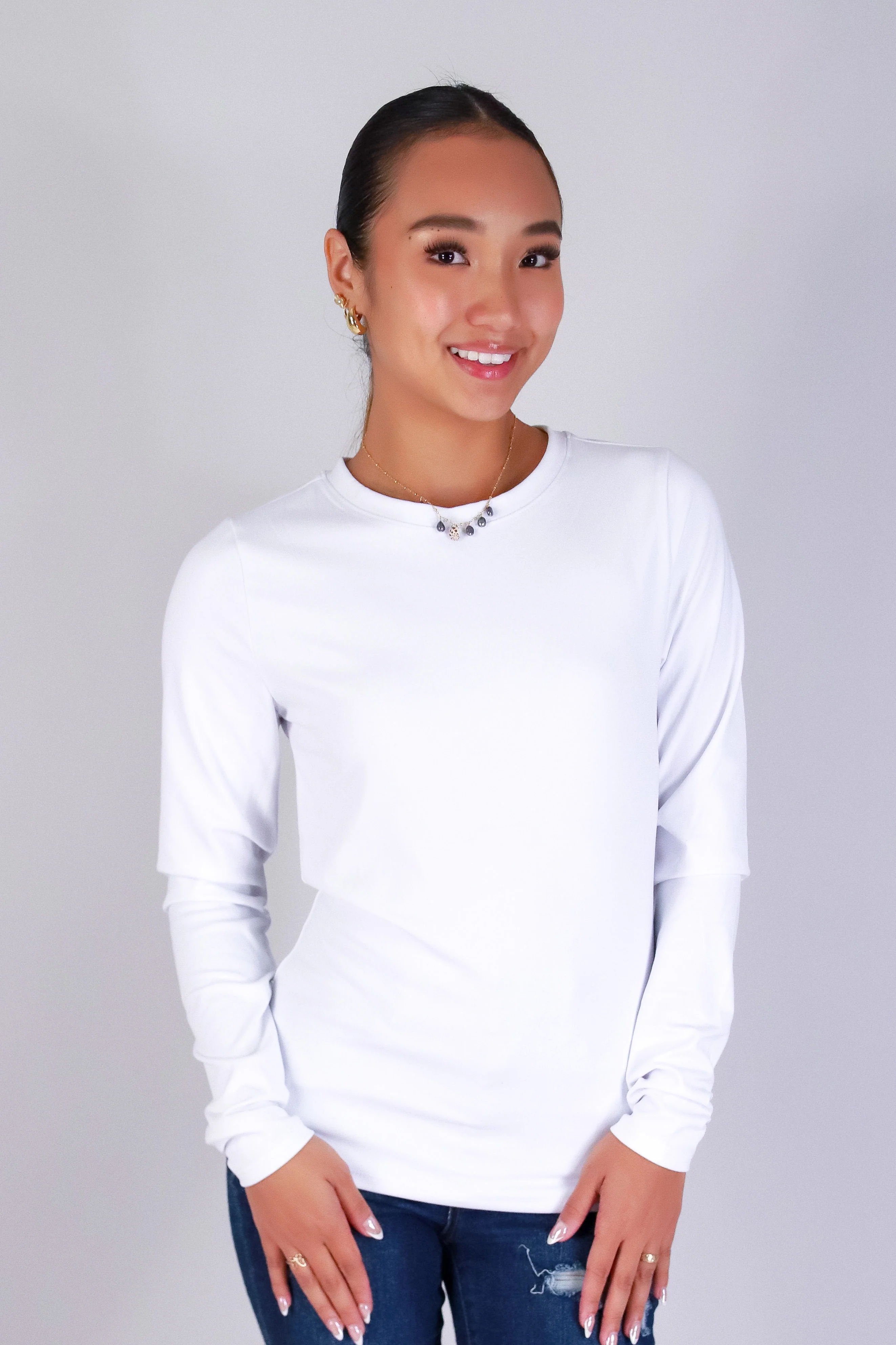 SOFT CHARM LONG SLEEVE TOP - Image 2