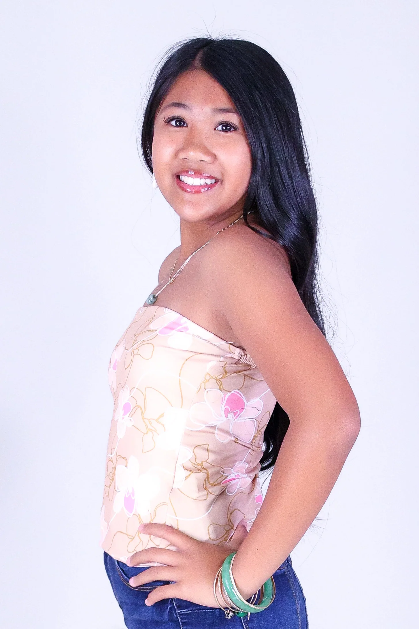 ORCHID LINE TUBE TOP | KIDS SIZE 2-16 - Image 3
