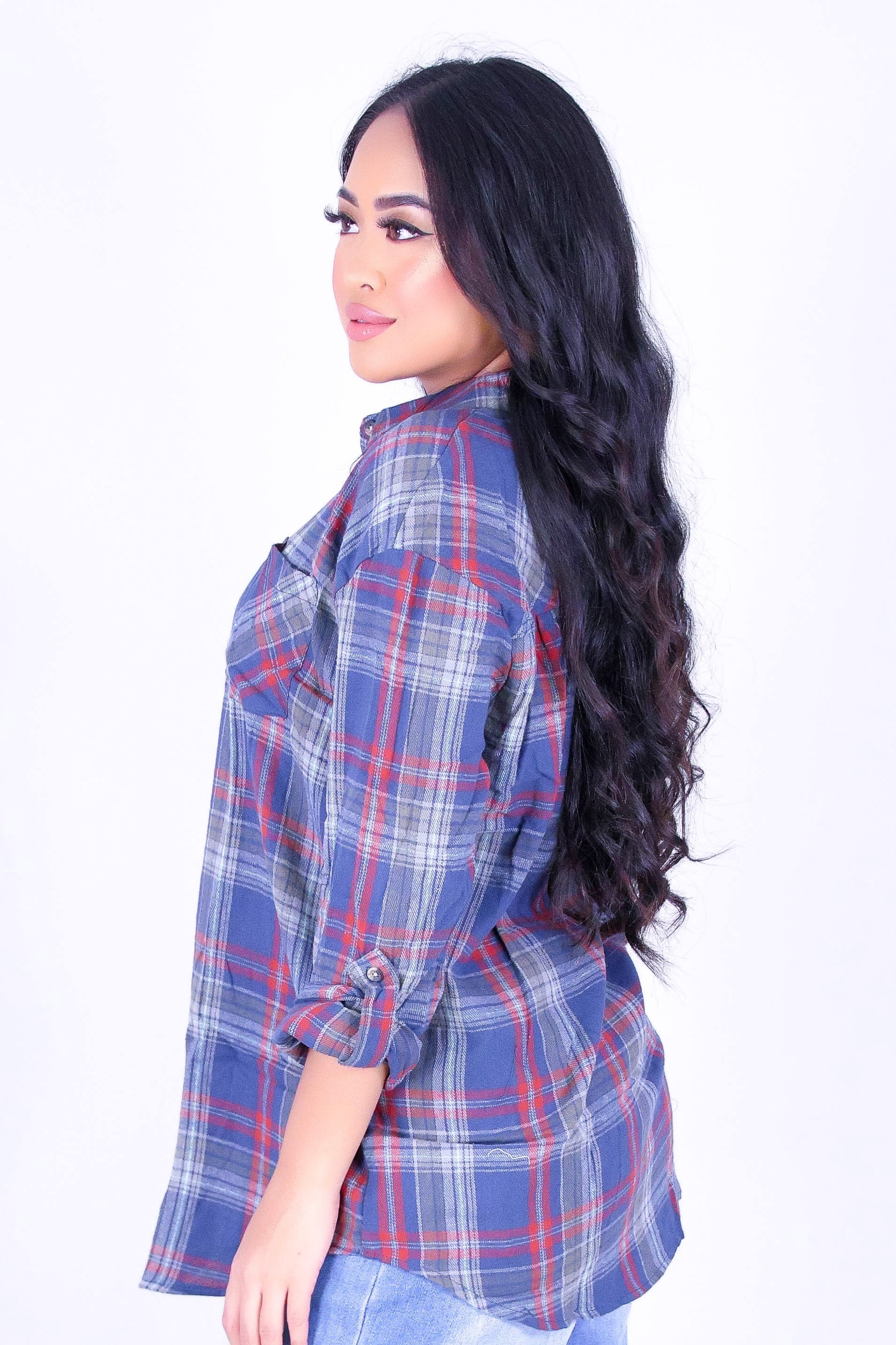 SEASONS CHANGE PLAID TOP - Image 3