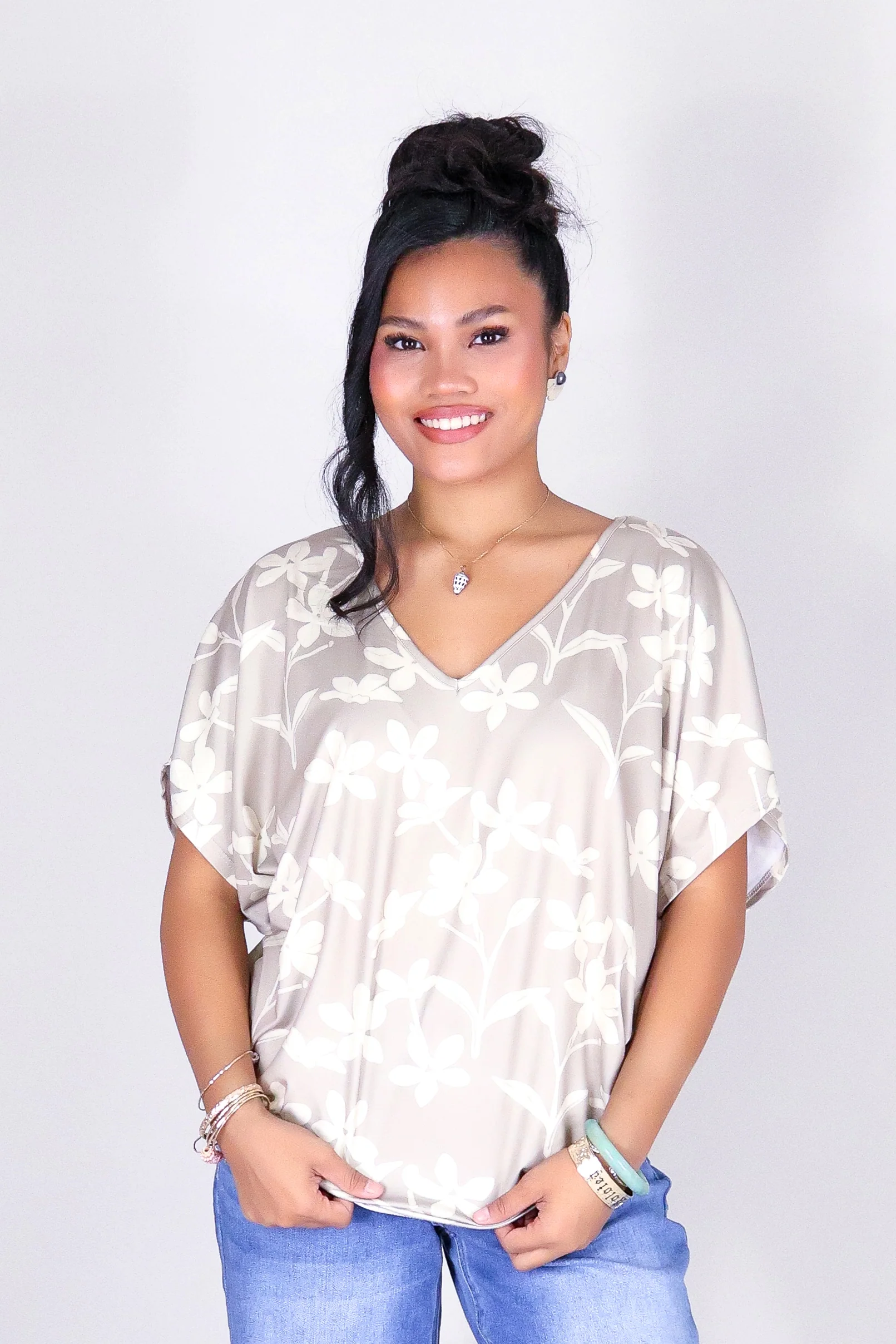 JASMINE GARDENIA DOLMAN TOP - Image 2