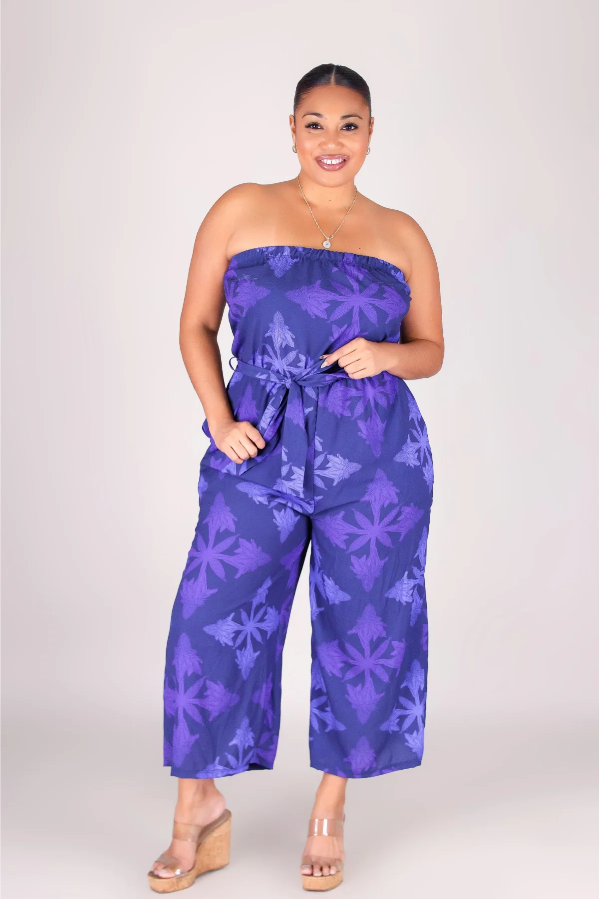 TORCH GINGER QUILT TUBE JUMPSUIT - Image 4