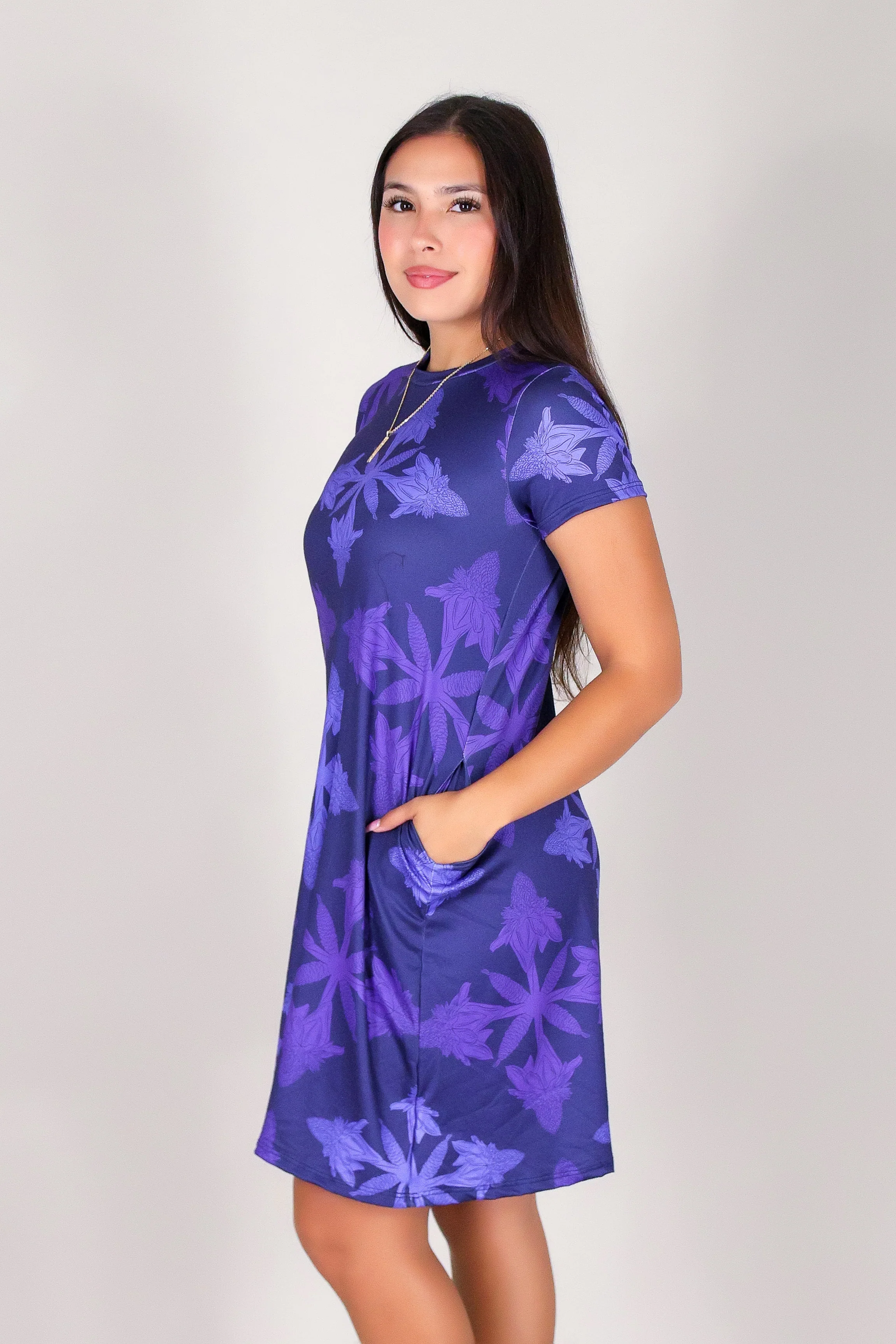 TORCH GINGER QUILT TRAPEZE DRESS - Image 3